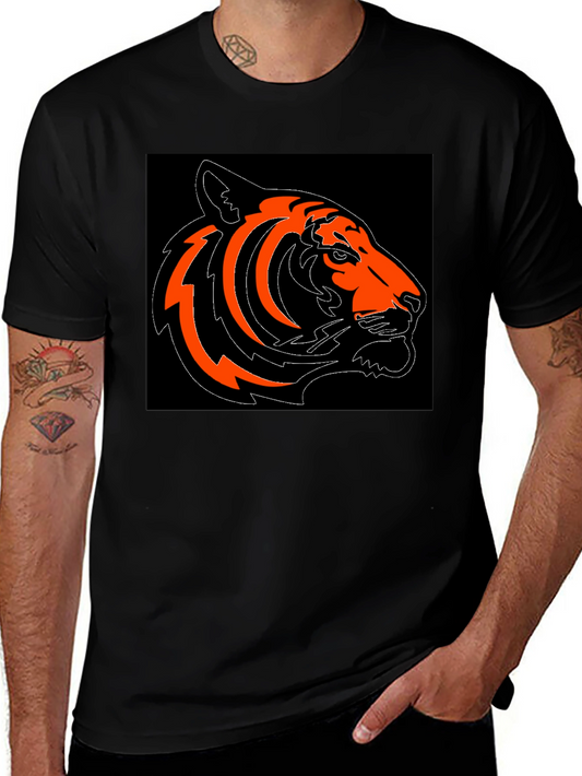 Bold Tiger Graphic Tee - Black