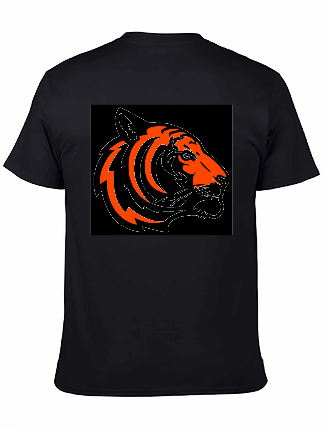 Bold Tiger Graphic Tee - Black