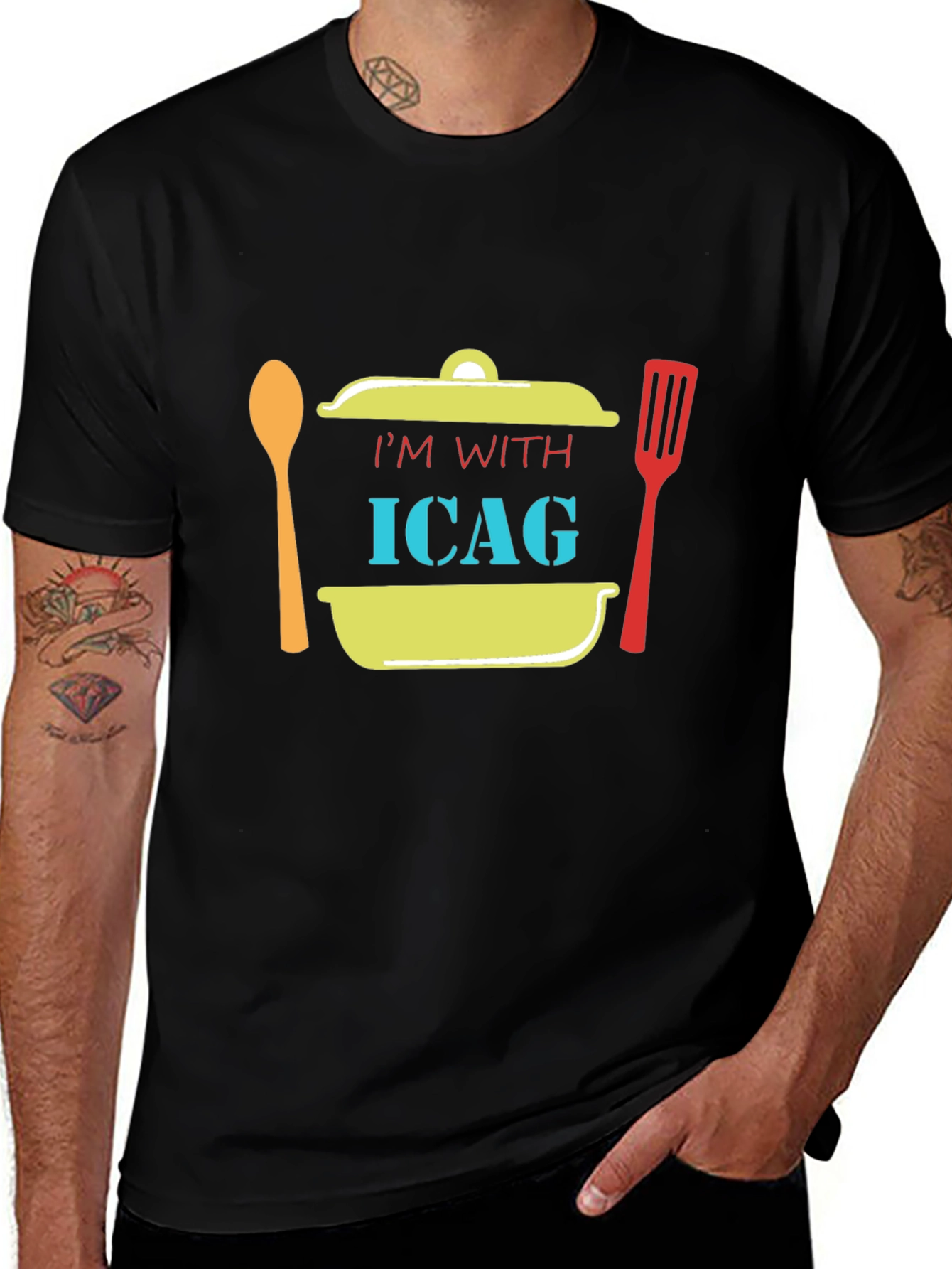 Im With ICAG Funny Cooking T-Shirt