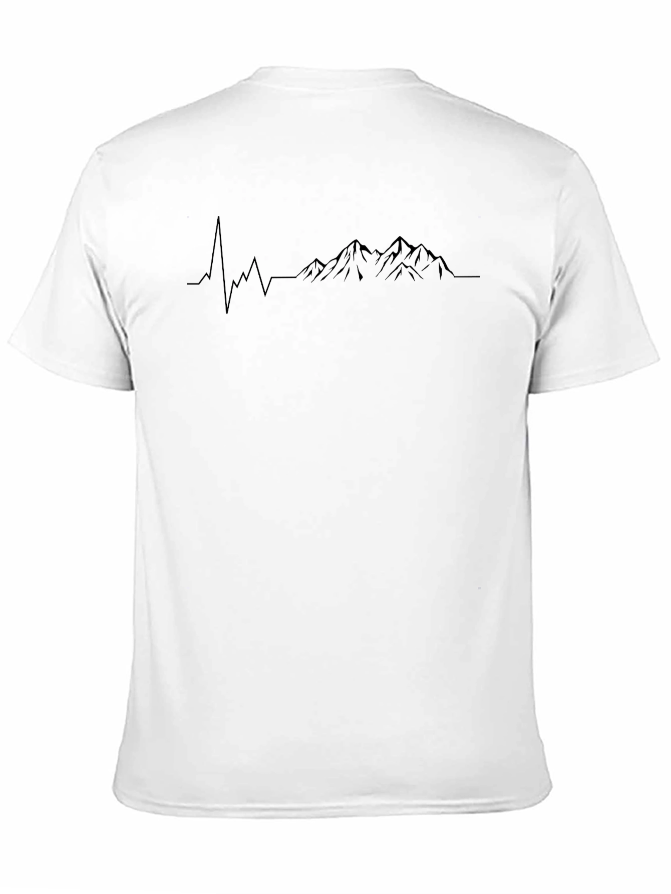 Mountain Heartbeat Graphic Tee - Black