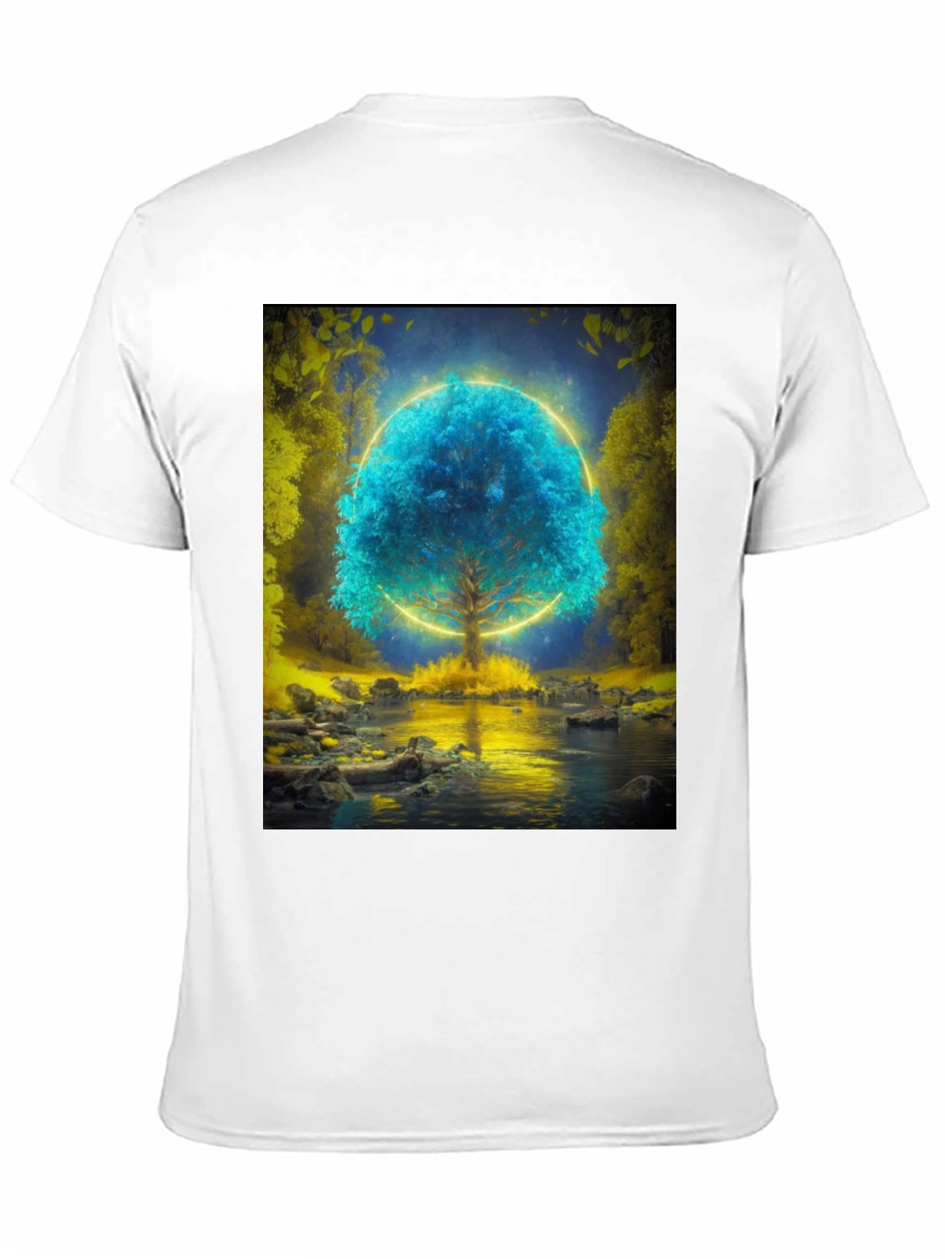 Mystic Tree Graphic T-Shirt - Black