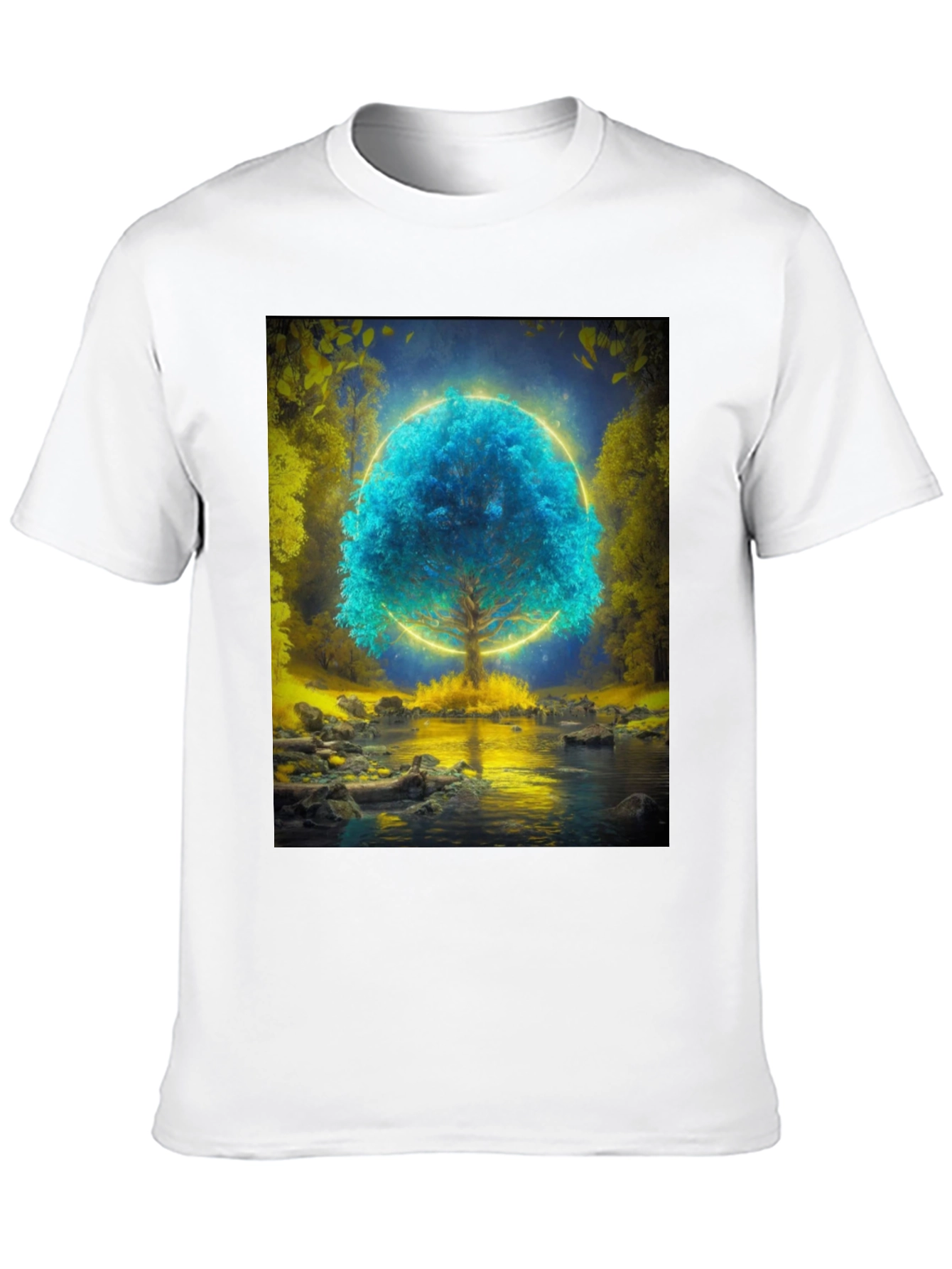 Mystic Tree Graphic T-Shirt - Black