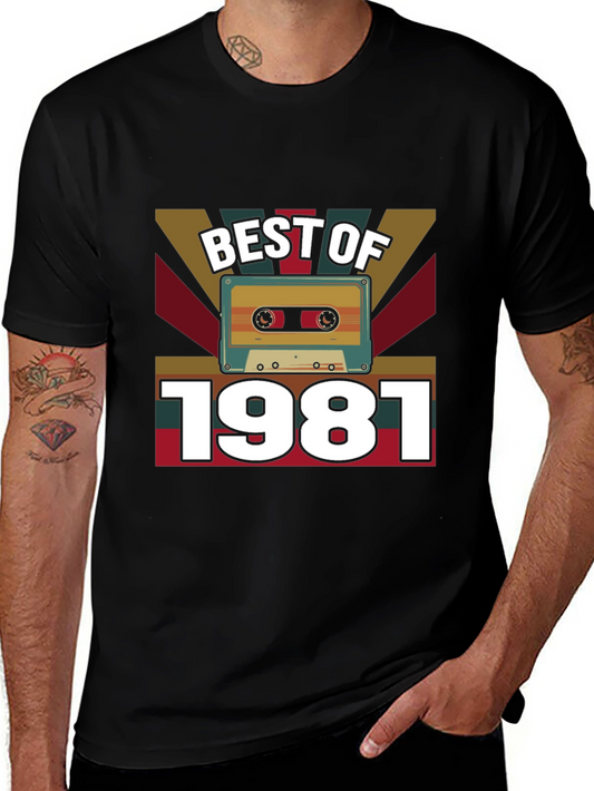 Best of 1981 Cassette Tape Graphic Tee