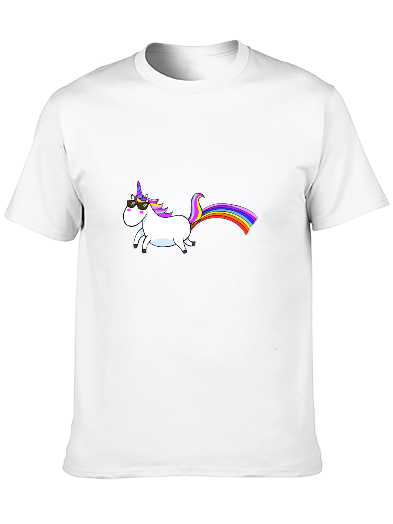 Cool Unicorn Graphic Black T-Shirt