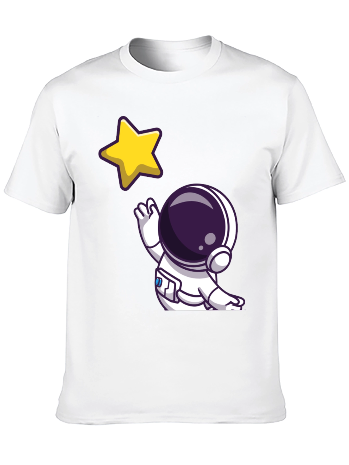 Astronaut Star Graphic Tee - Black T-Shirt