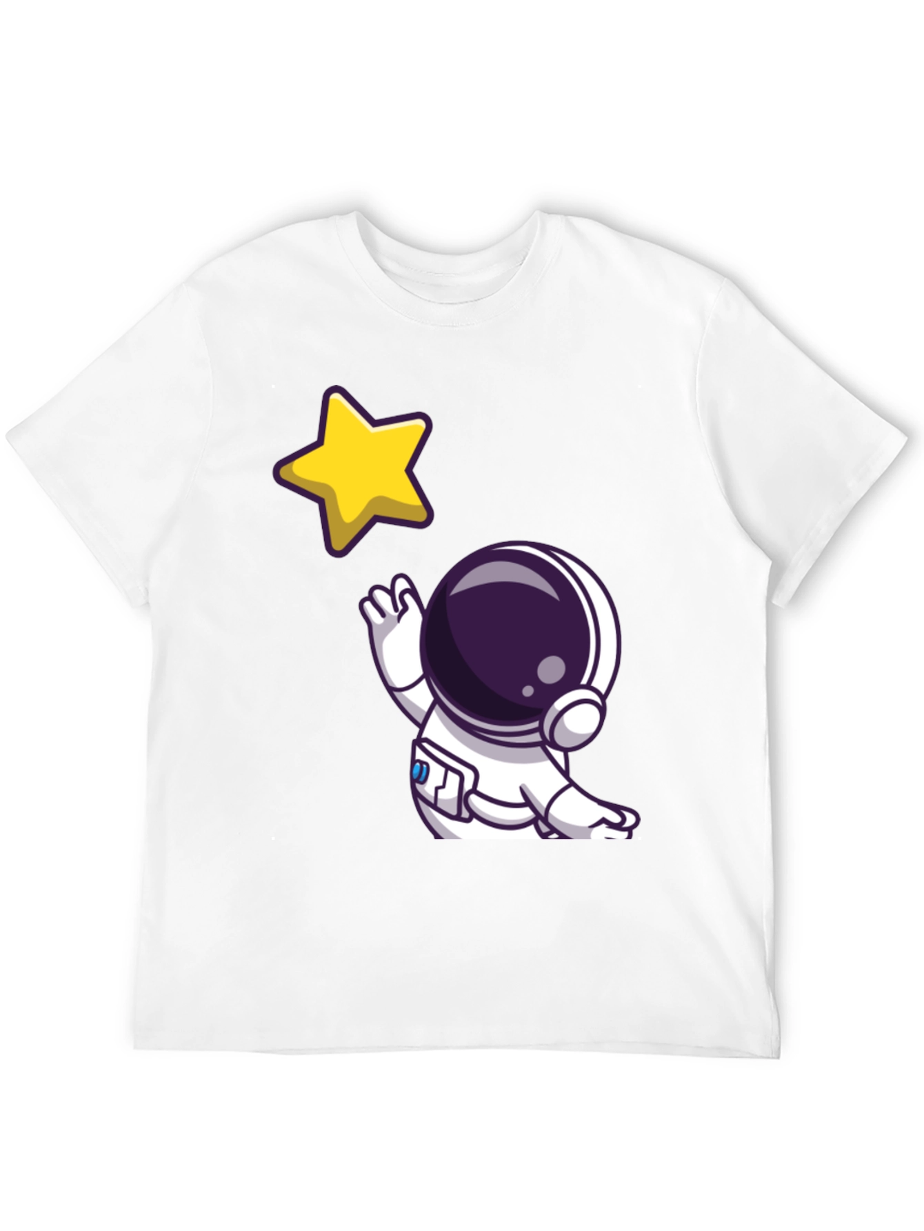 Astronaut Star Graphic Tee - Black T-Shirt