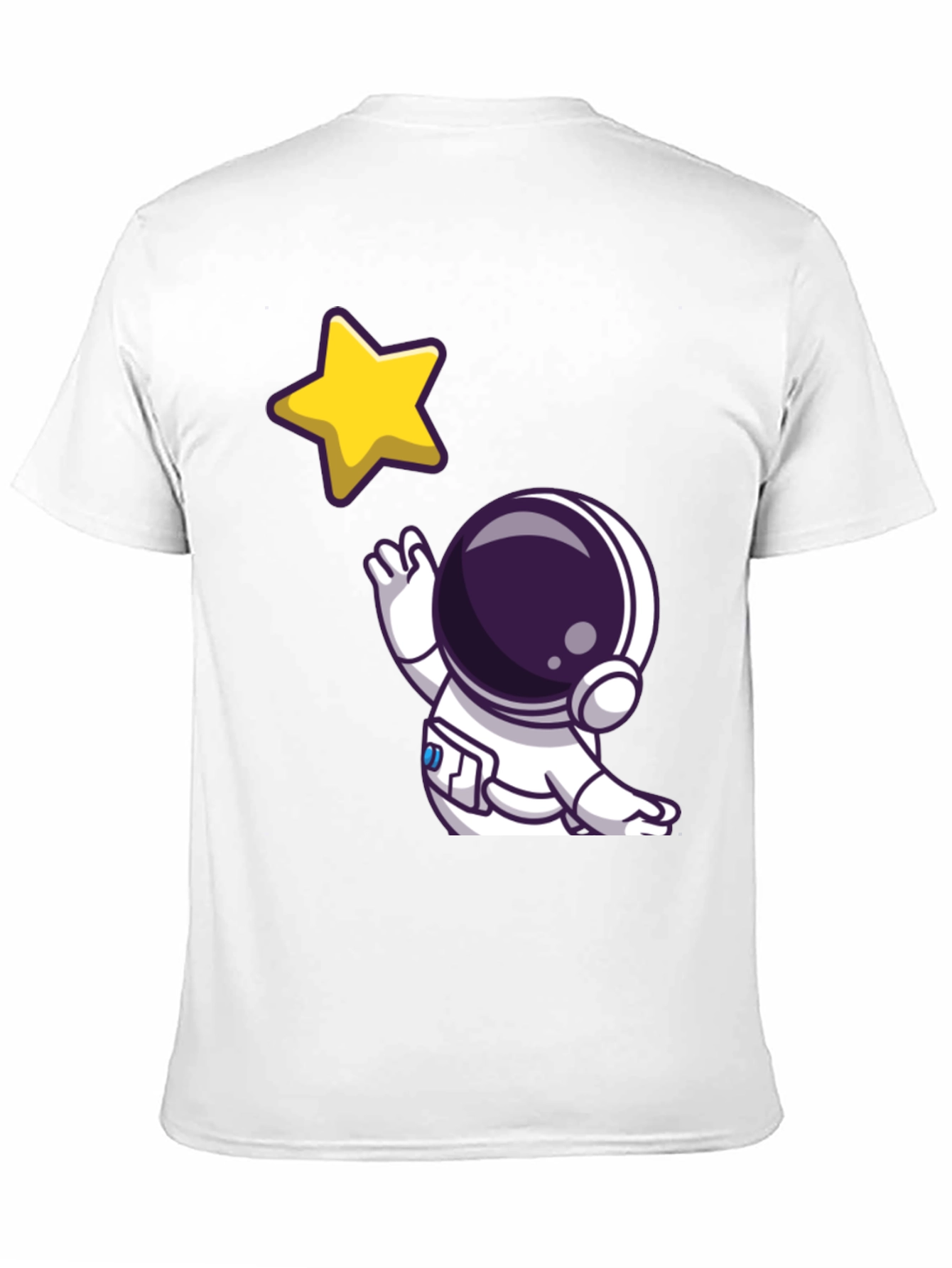 Astronaut Star Graphic Tee - Black T-Shirt