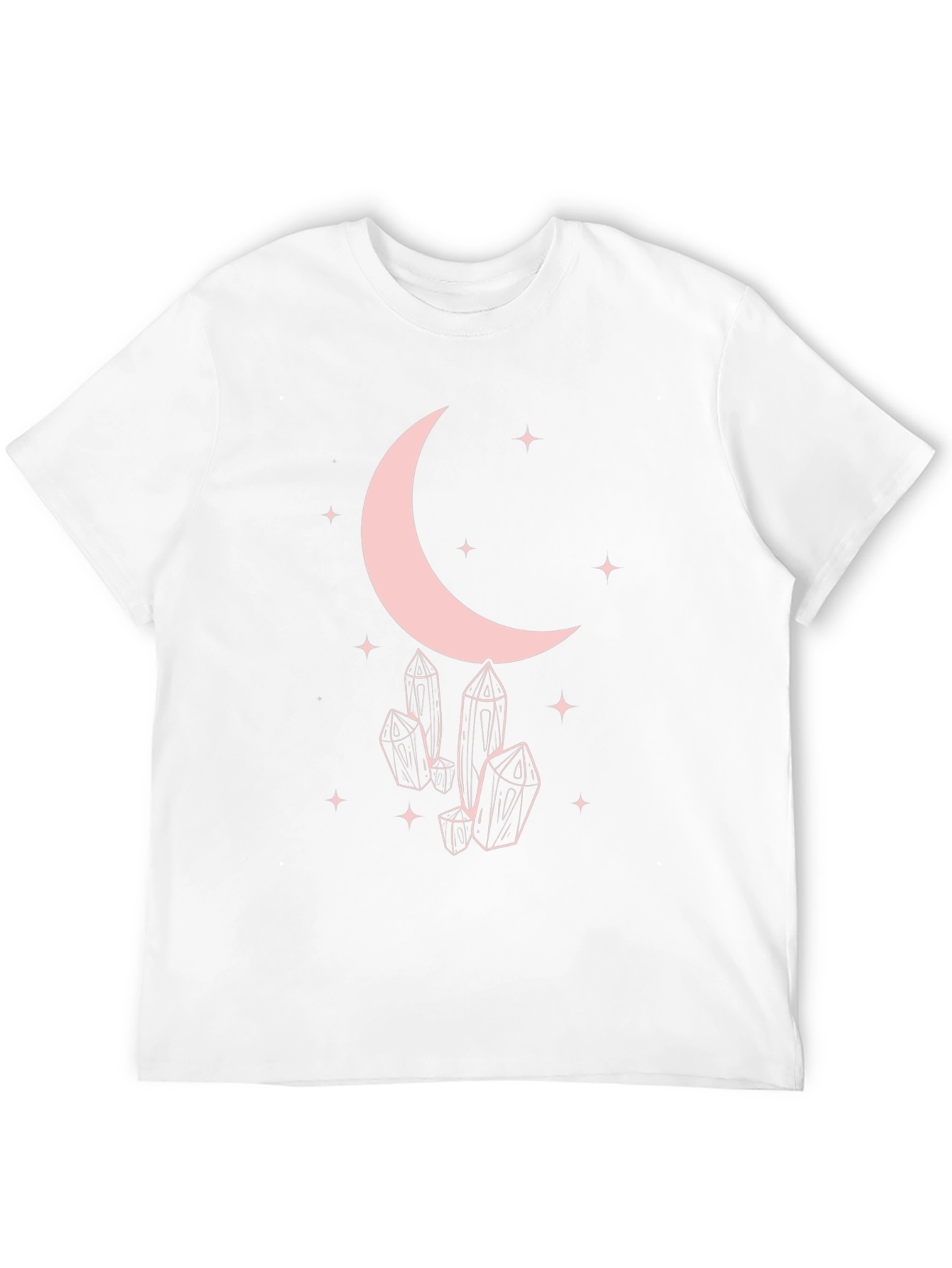 Moon & Crystals Graphic Black T-Shirt
