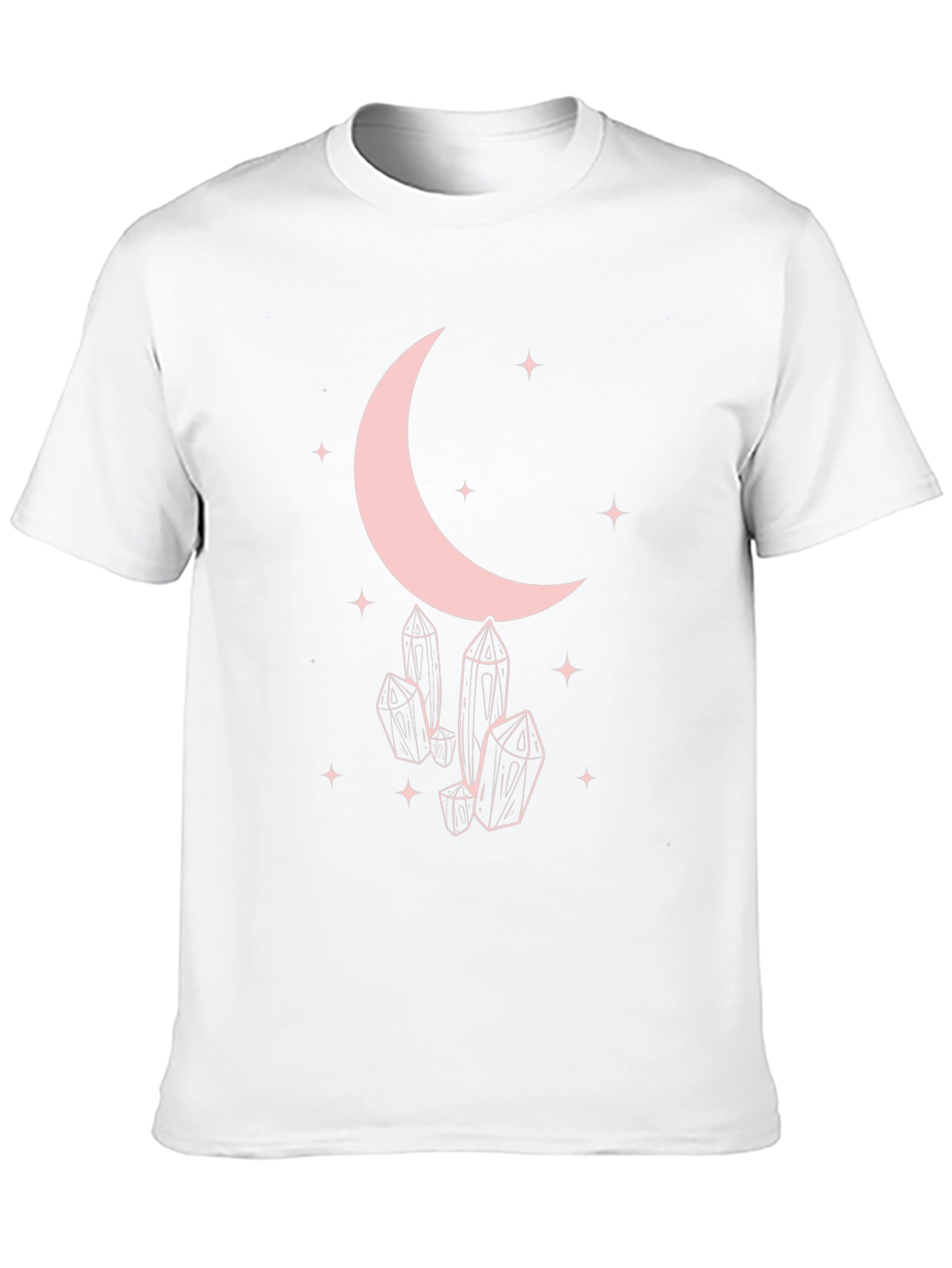 Moon & Crystals Graphic Black T-Shirt