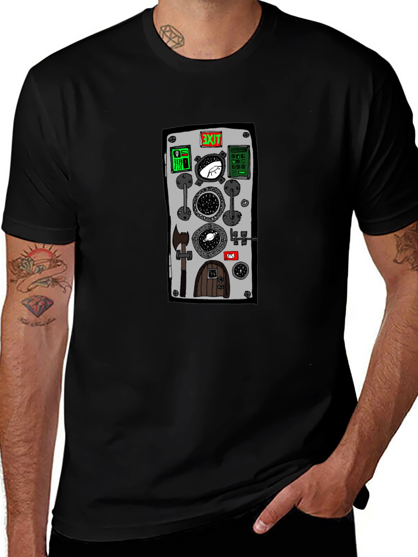 Unique Portal Door Graphic T-Shirt