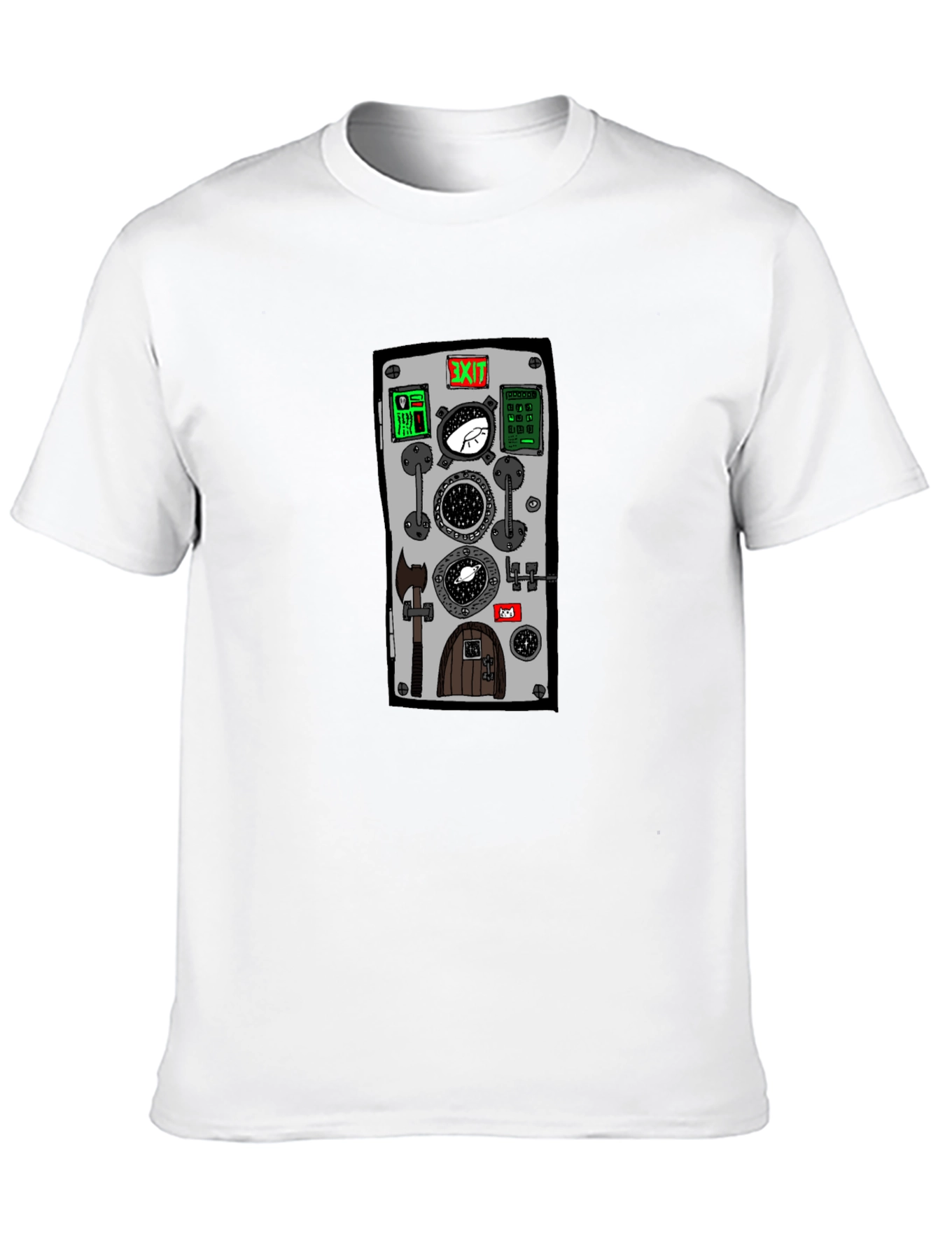 Unique Portal Door Graphic T-Shirt