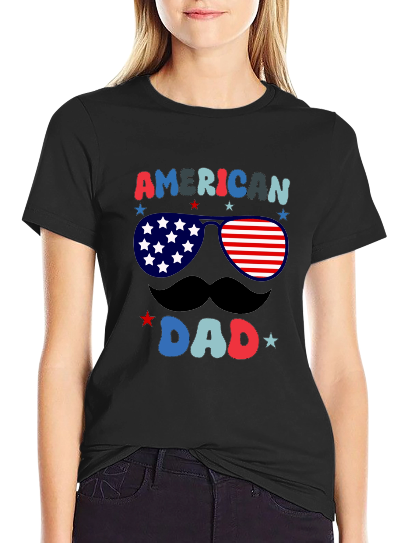 American Dad T-Shirt - Patriotic Fathers Day Tee