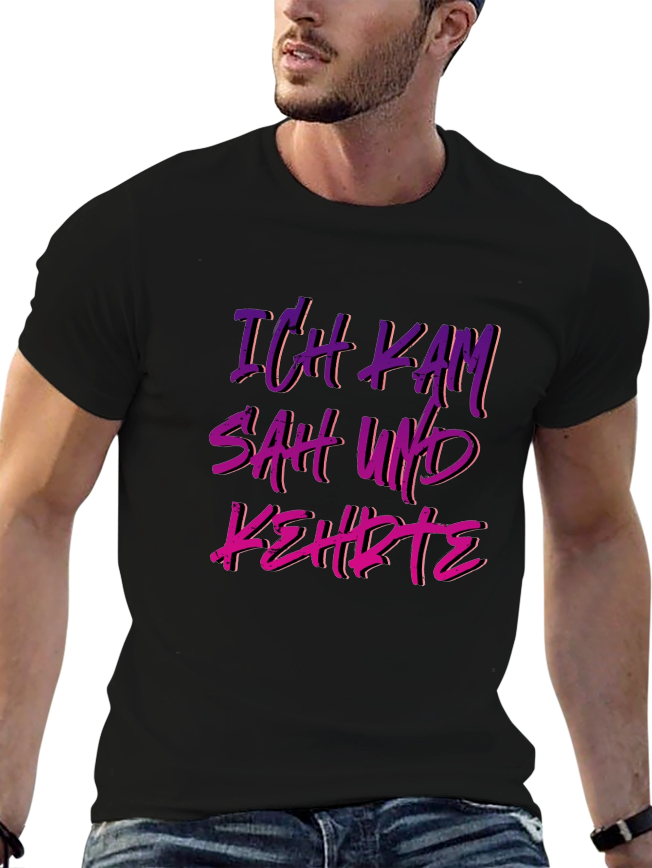 Ich Kam Sah Und Kehrte T-Shirt - German Slogan