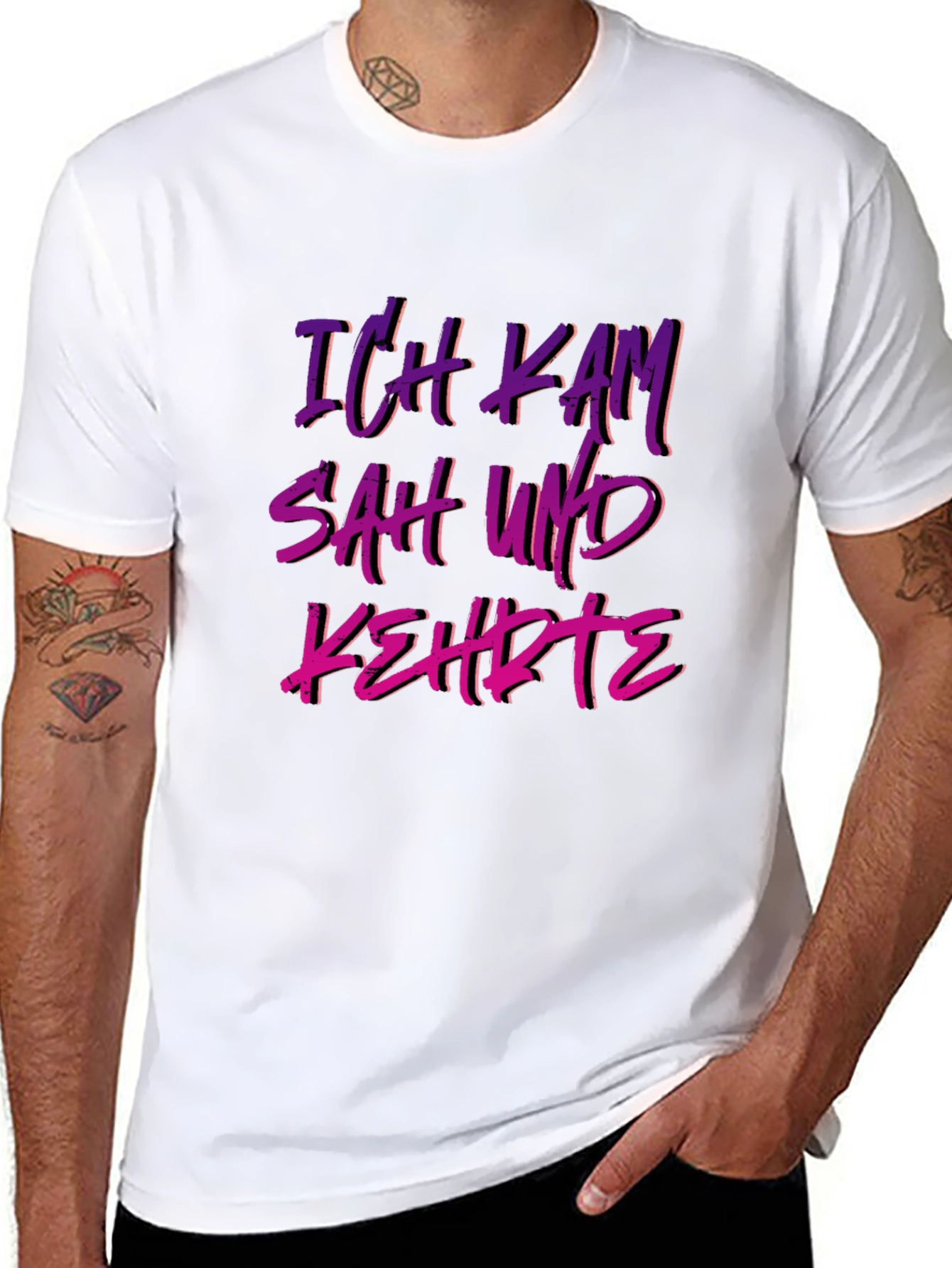 Ich Kam Sah Und Kehrte T-Shirt - German Slogan