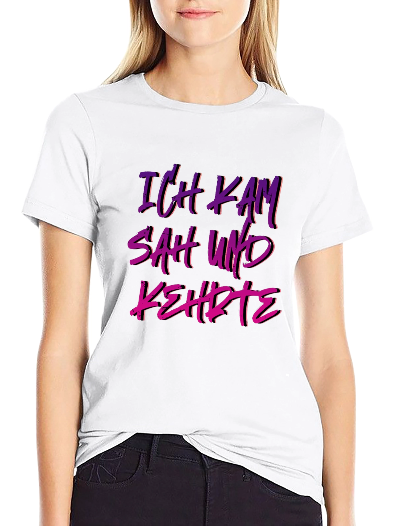 Ich Kam Sah Und Kehrte T-Shirt - German Slogan