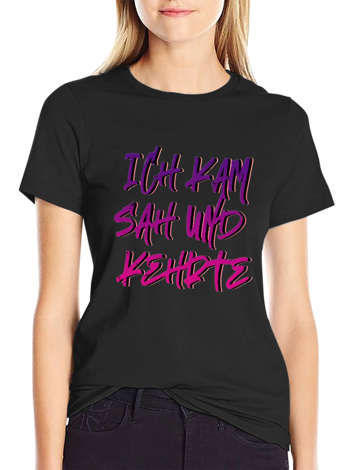 Ich Kam Sah Und Kehrte T-Shirt - German Slogan
