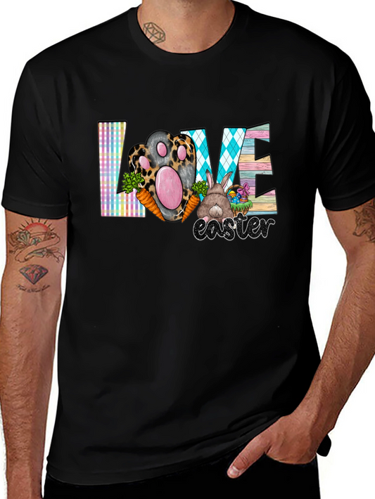 Easter Love T-Shirt Cute Bunny Paw Graphic Tee