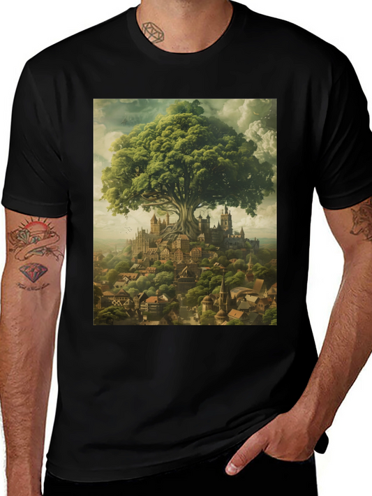 Enchanted Tree City Graphic Tee
