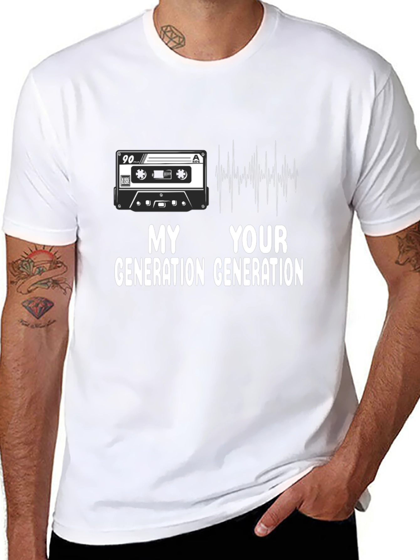 My Generation Your Generation Black Graphic Tee