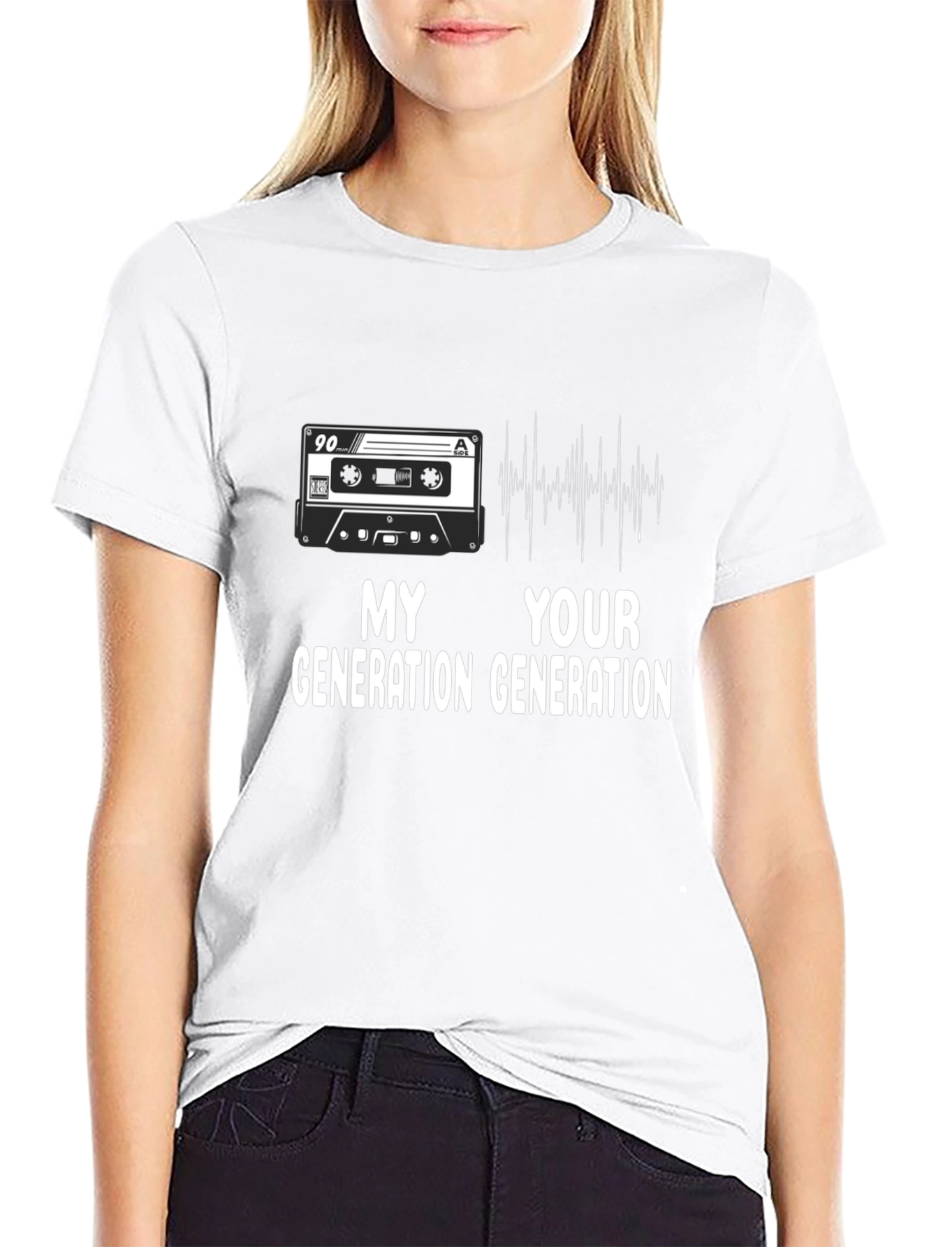 My Generation Your Generation Black Graphic Tee