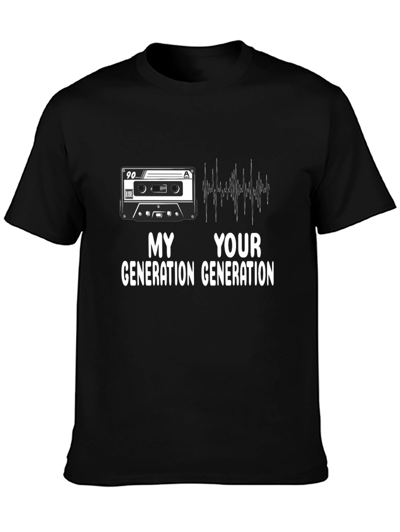 My Generation Your Generation Black Graphic Tee