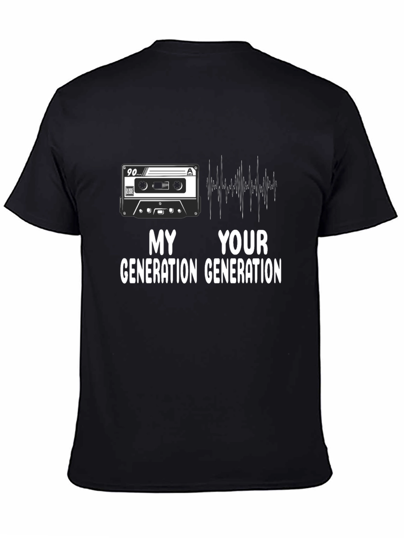 My Generation Your Generation Black Graphic Tee