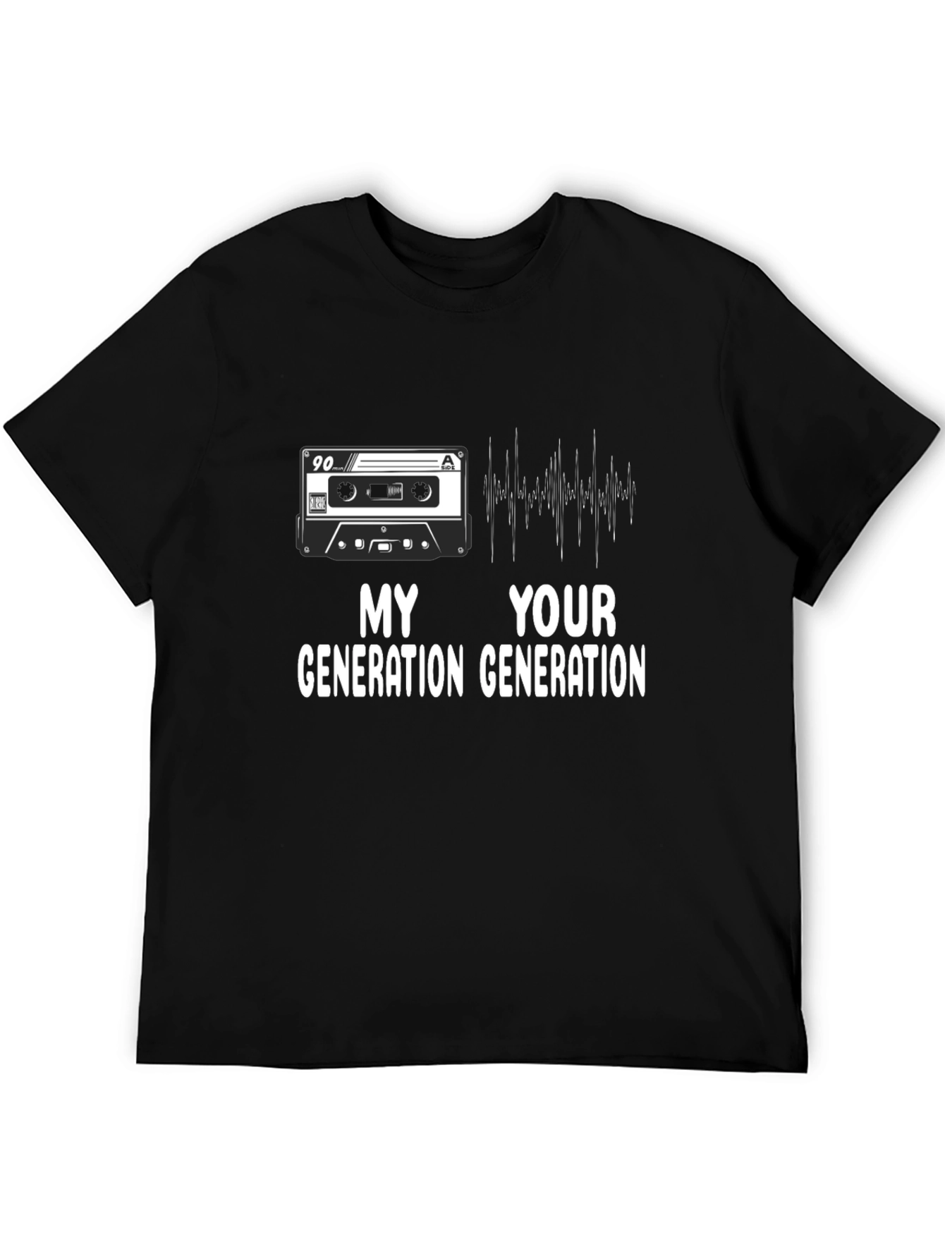 My Generation Your Generation Black Graphic Tee