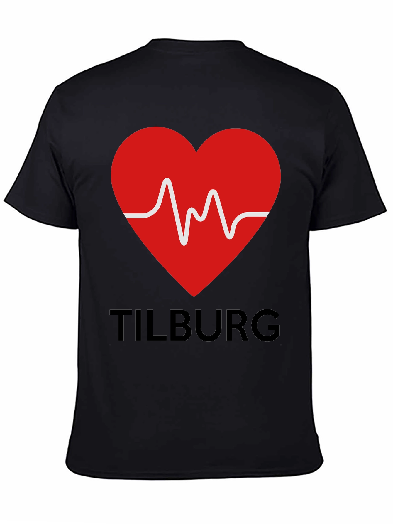 Tilburg Heartbeat Black T-Shirt