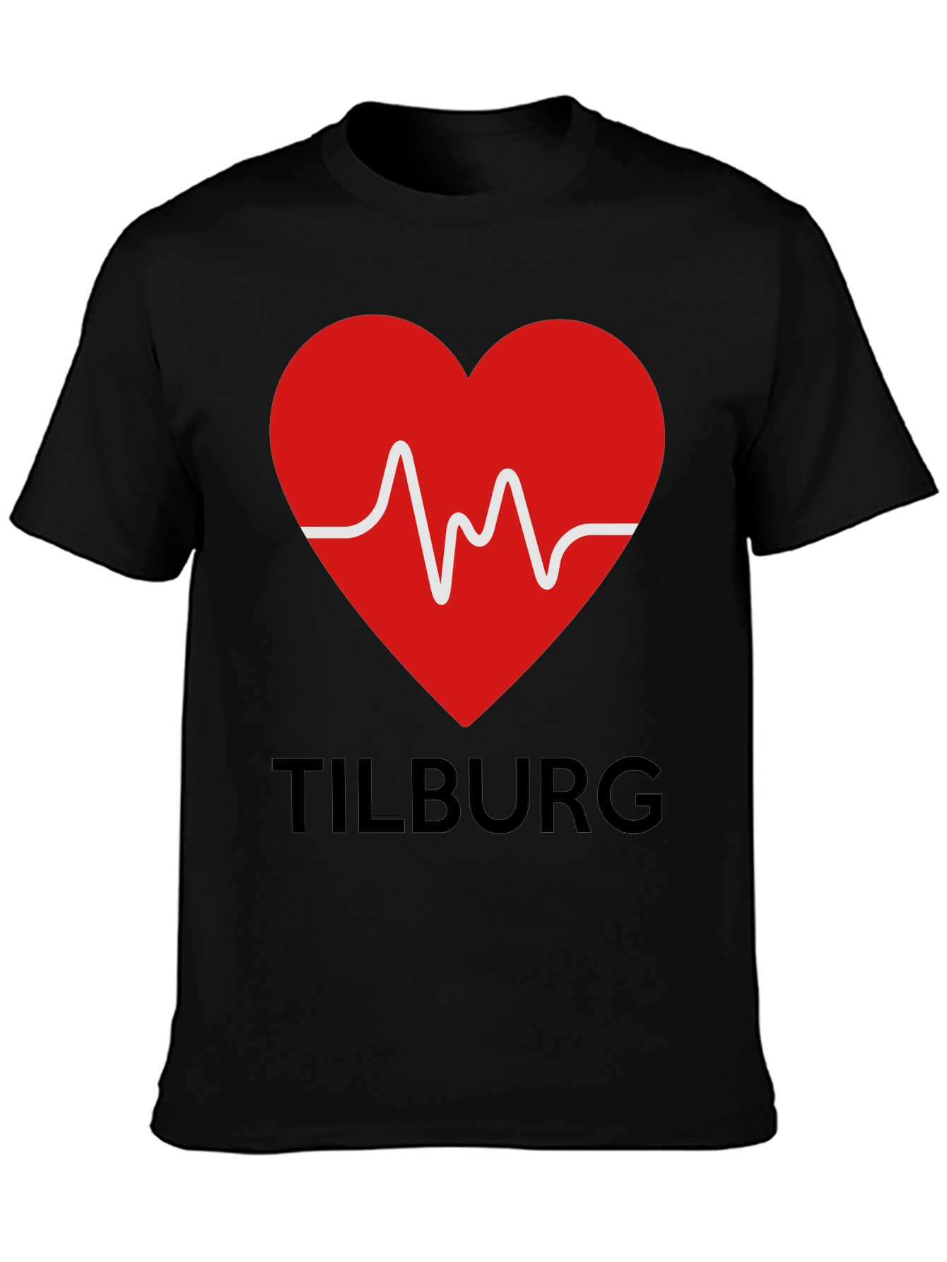 Tilburg Heartbeat Black T-Shirt