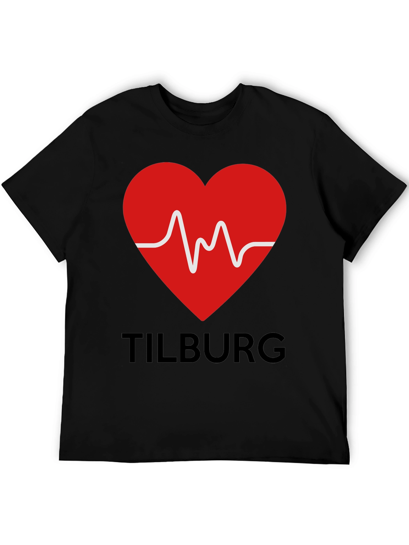 Tilburg Heartbeat Black T-Shirt