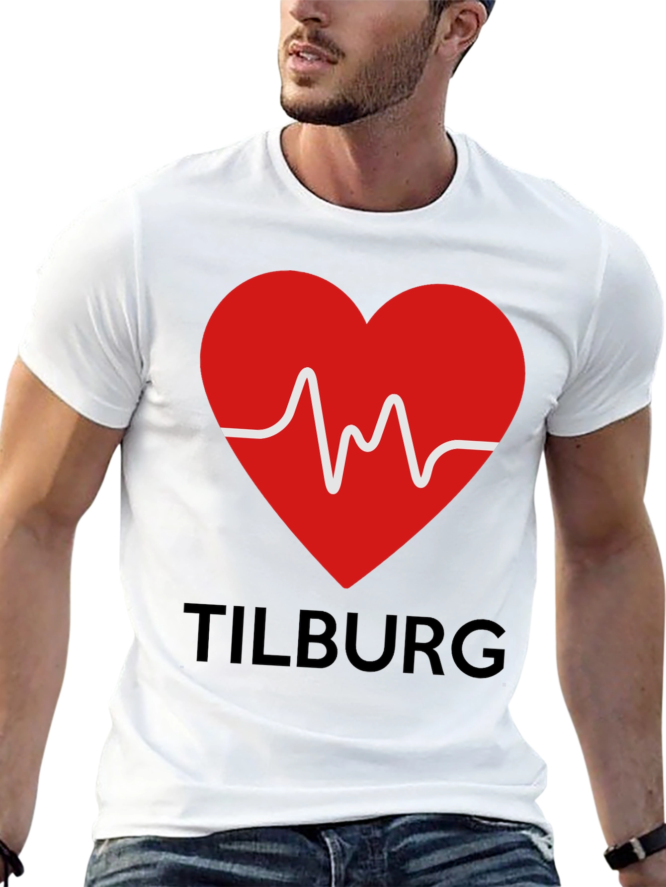 Tilburg Heartbeat Black T-Shirt