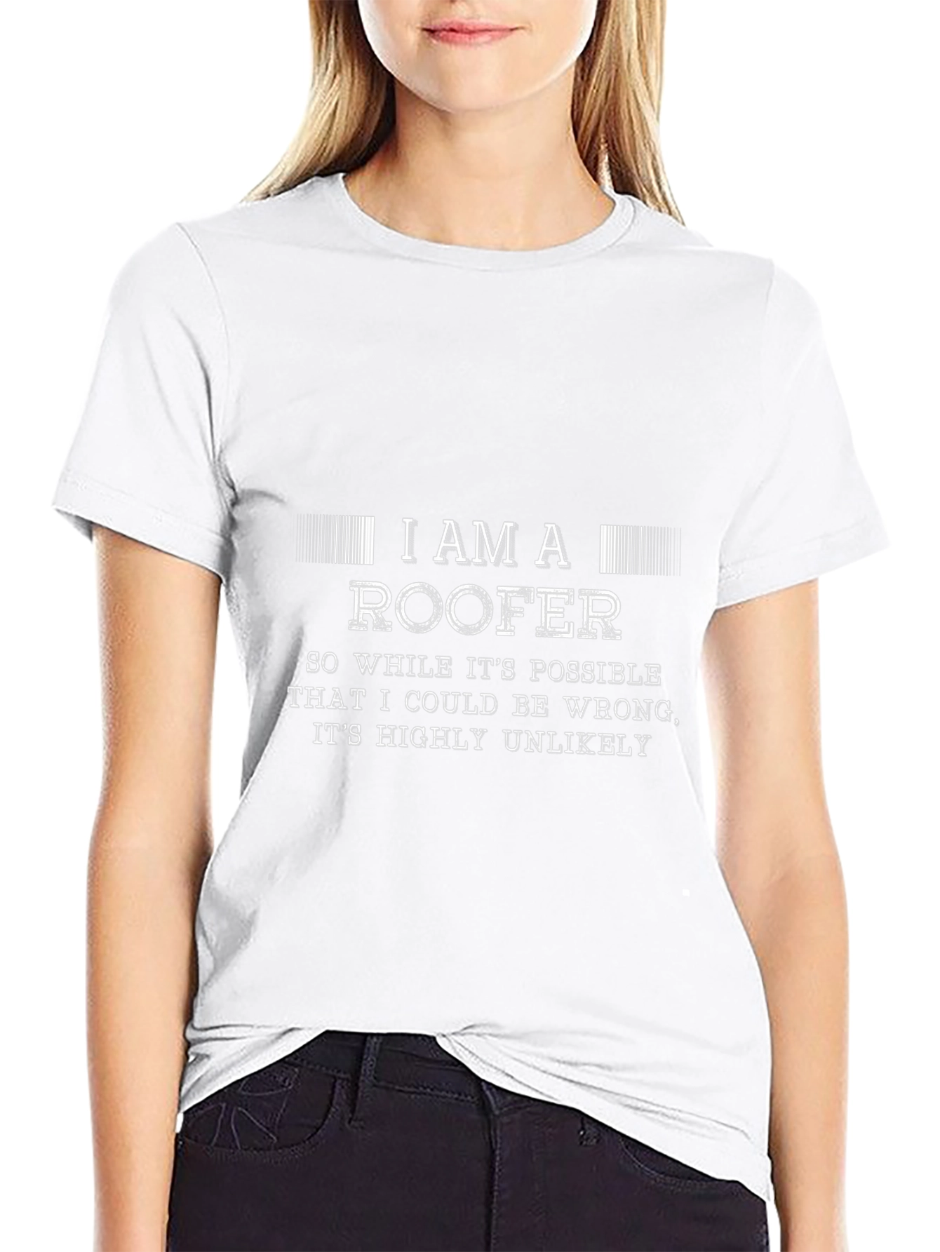 I am a Roofer Funny Black T-Shirt