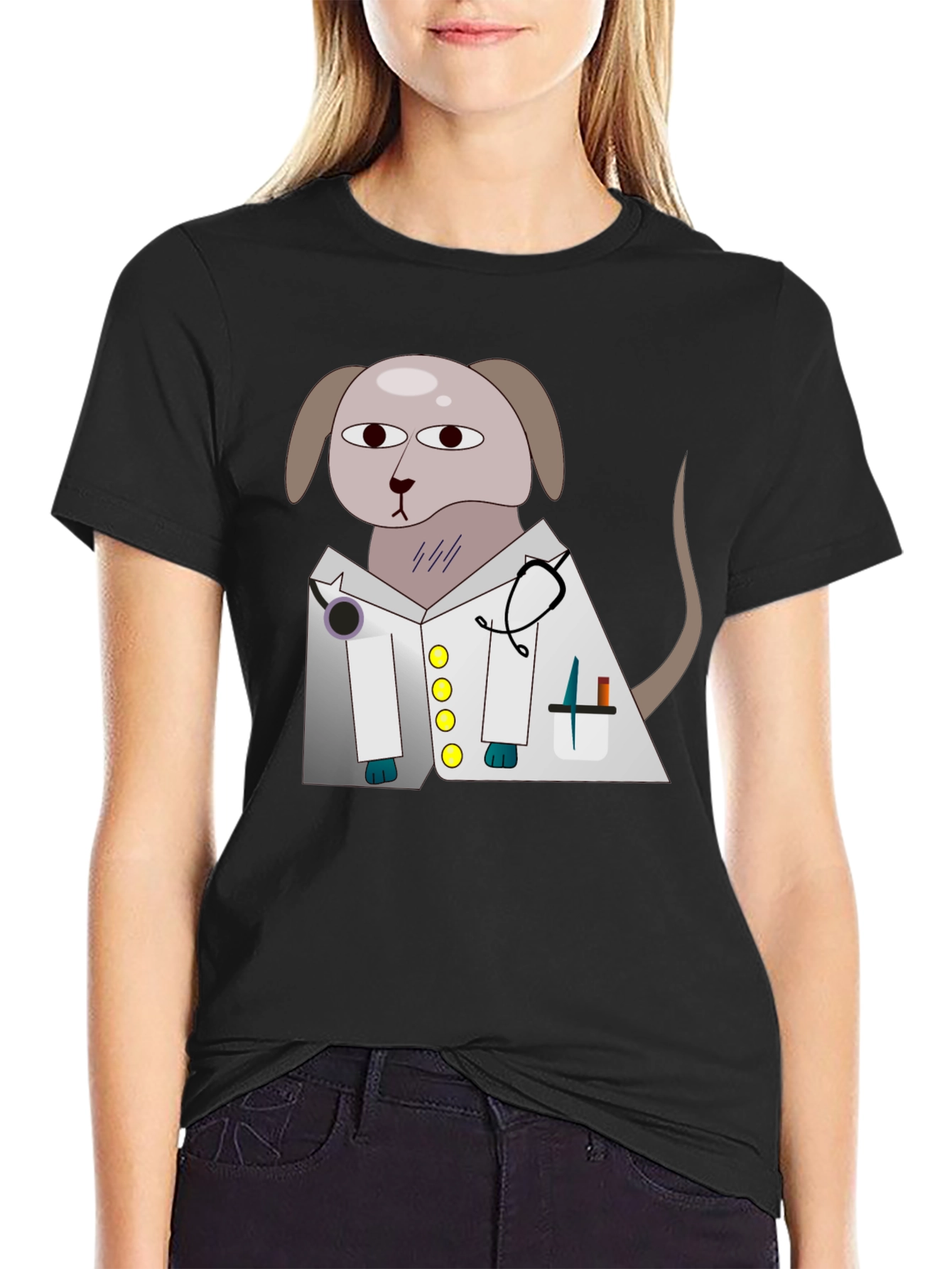 Dog Doctor T-Shirt - Cartoon Vet Design