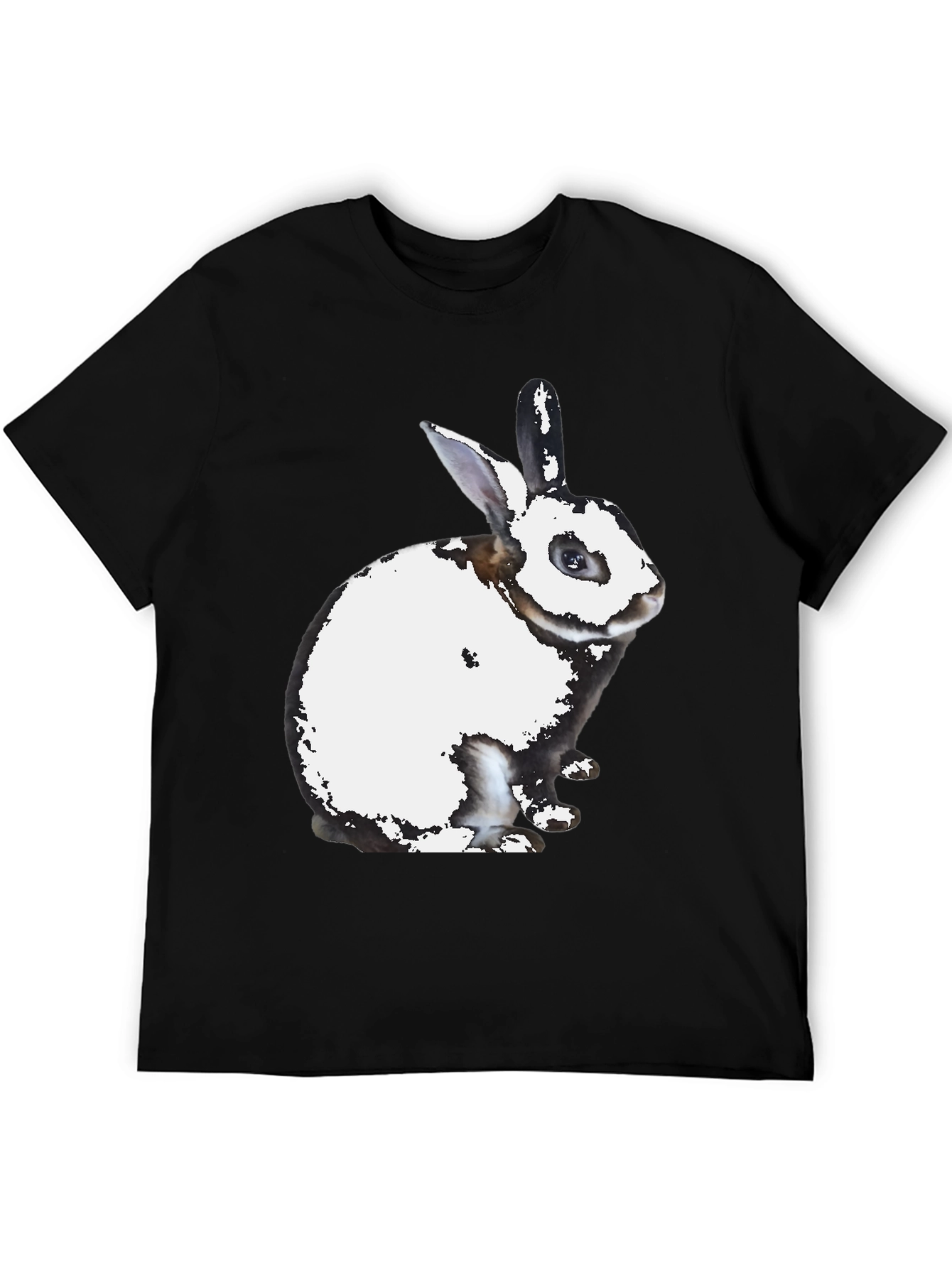 Rabbit Graphic Print Crew Neck T-Shirt
