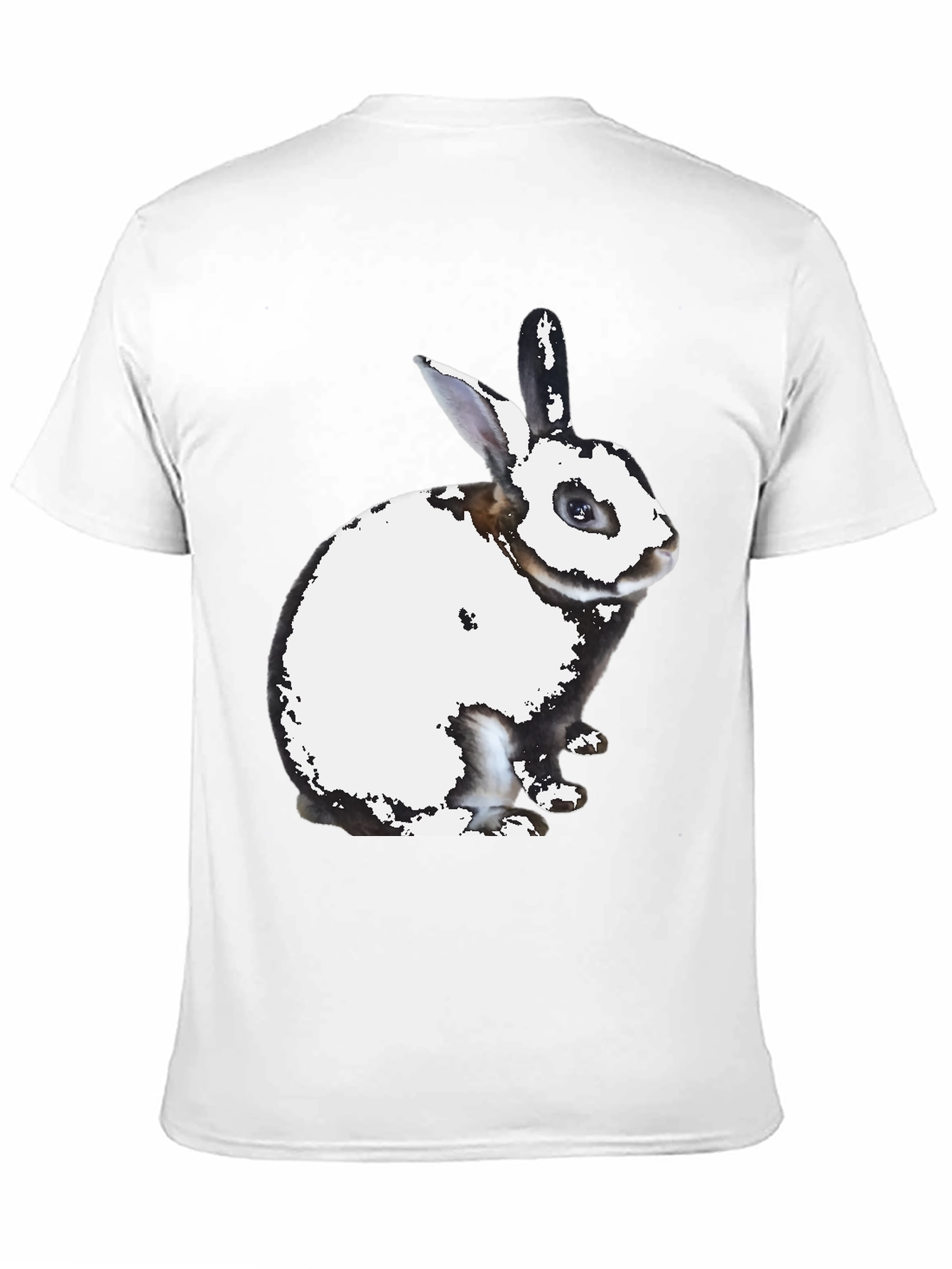 Rabbit Graphic Print Crew Neck T-Shirt