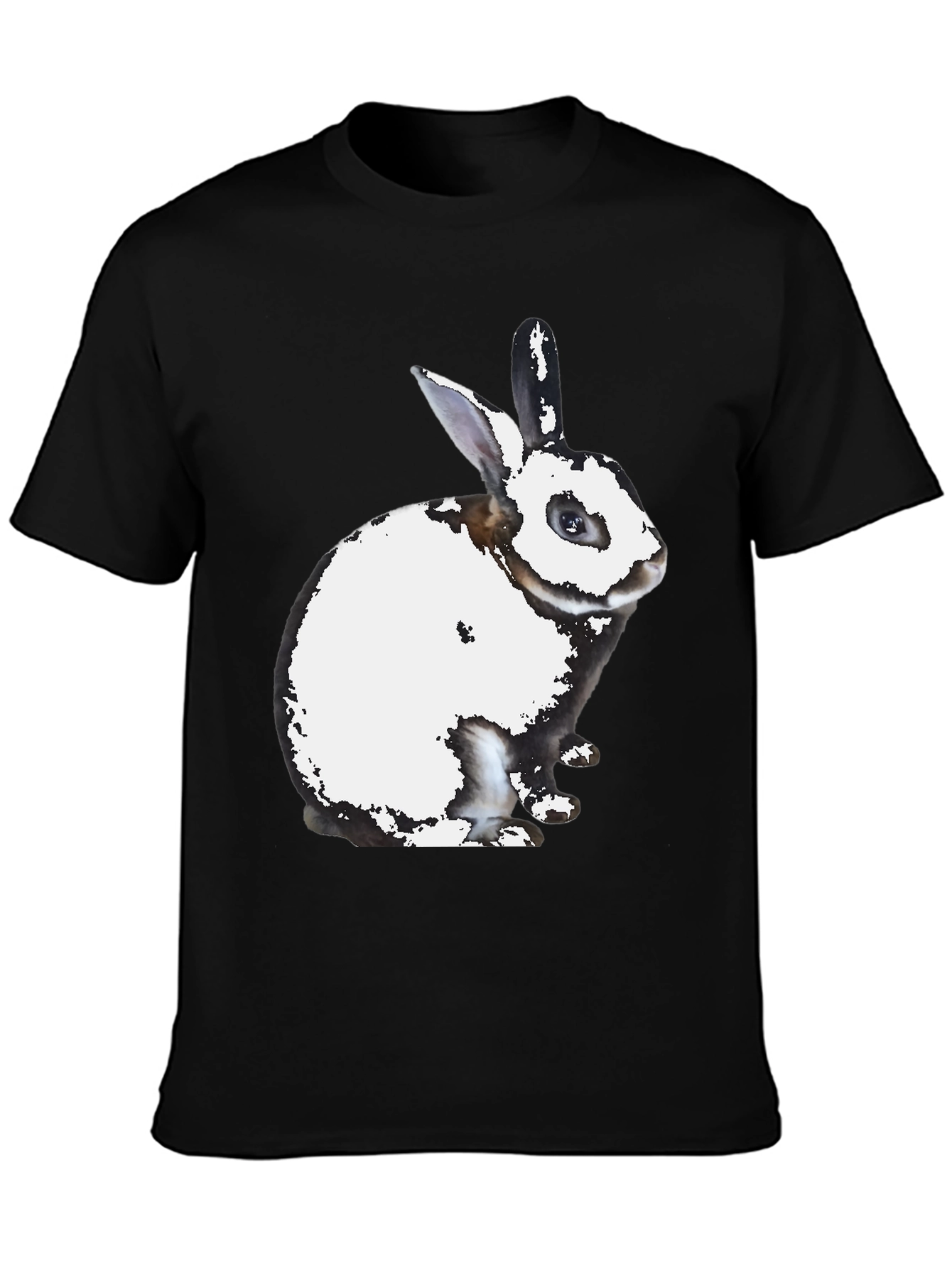 Rabbit Graphic Print Crew Neck T-Shirt