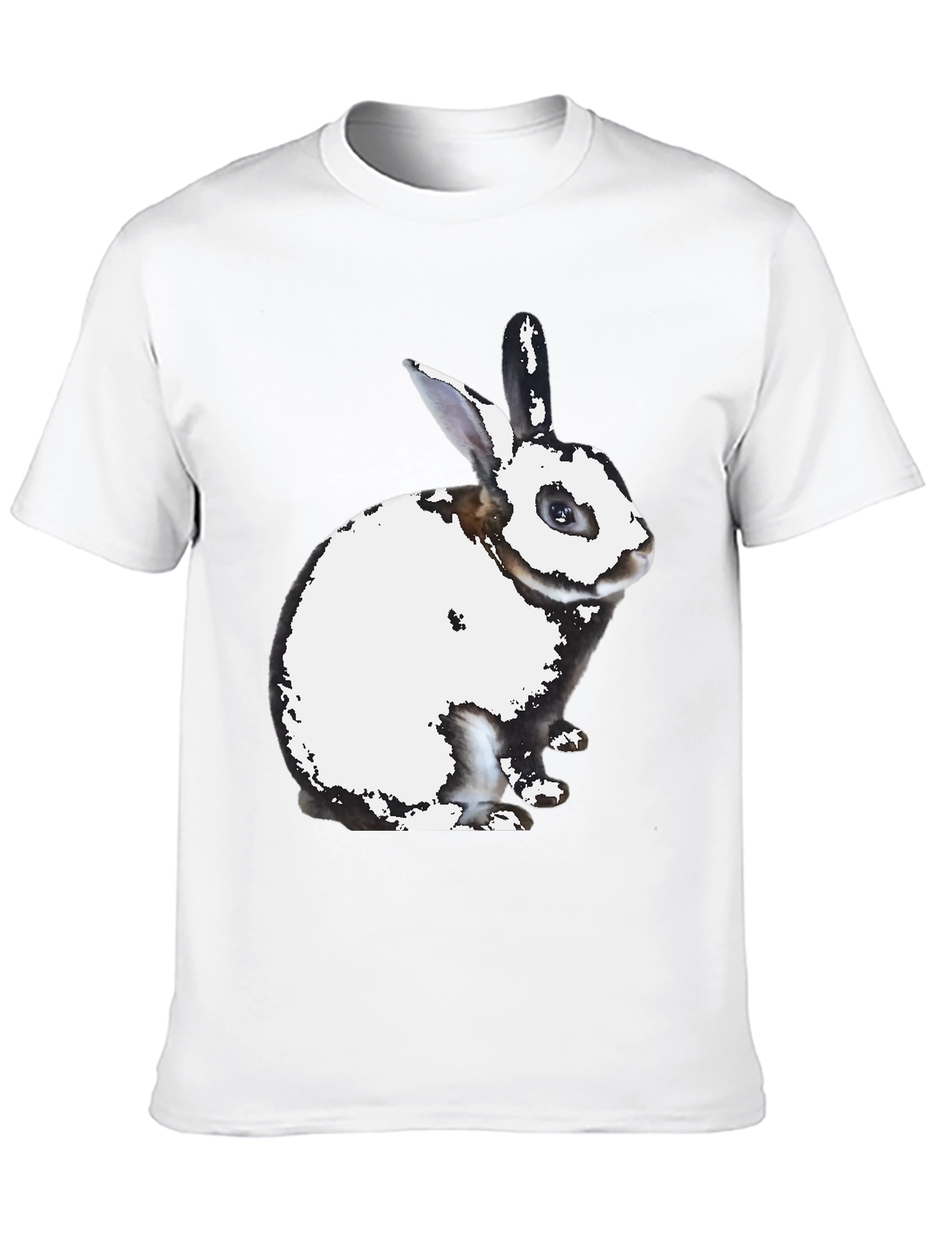 Rabbit Graphic Print Crew Neck T-Shirt