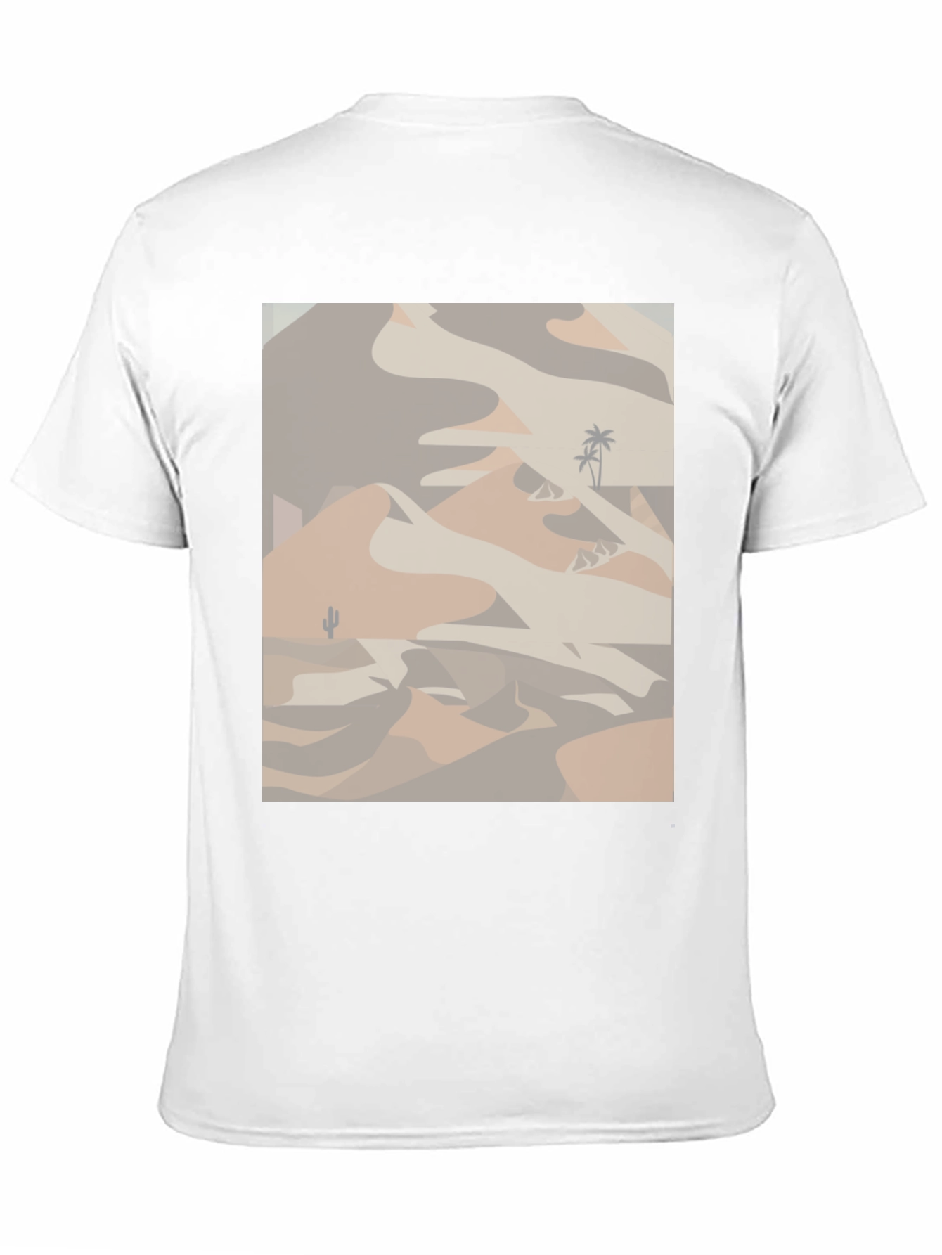 Desert Scene Graphic Tee - Black