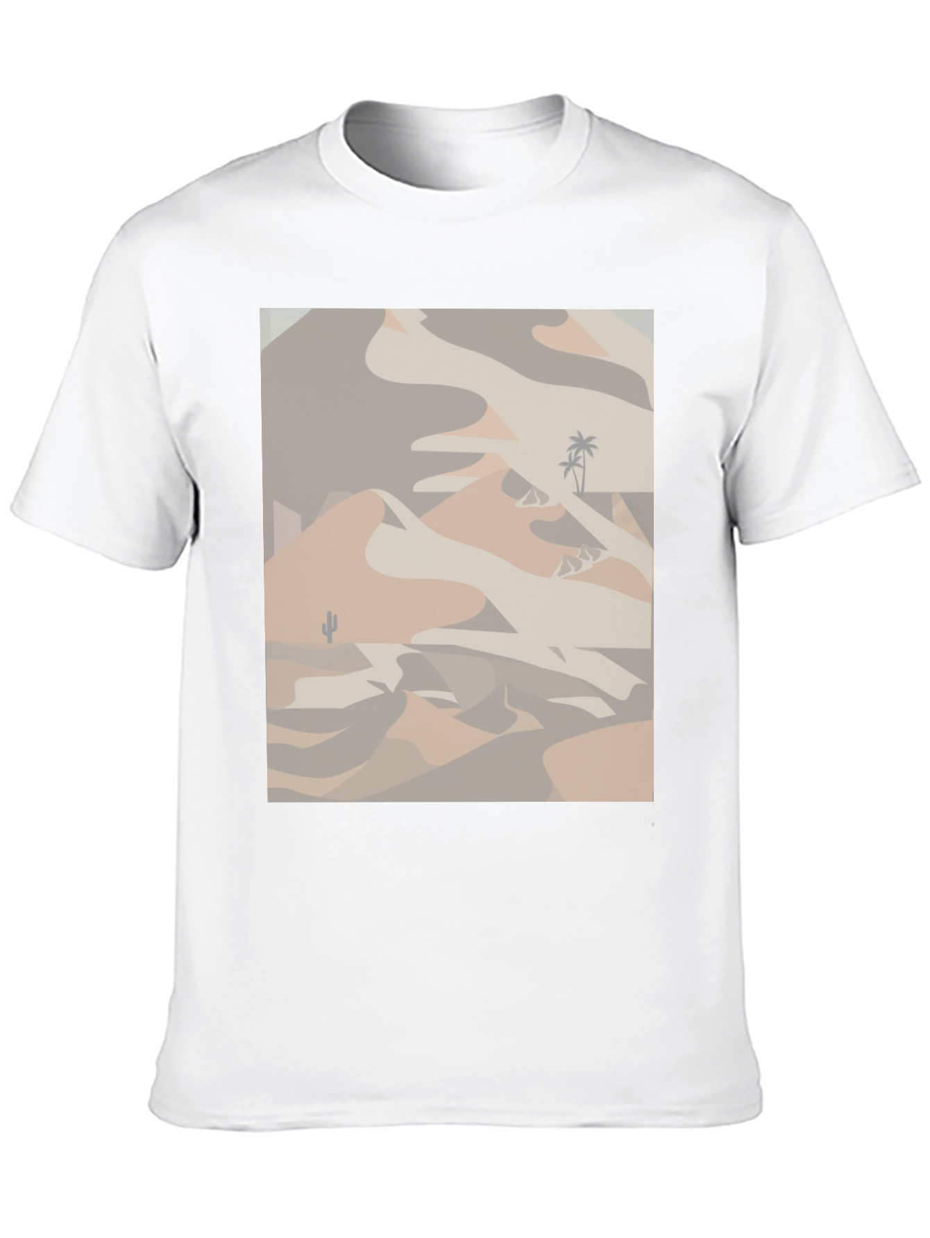 Desert Scene Graphic Tee - Black