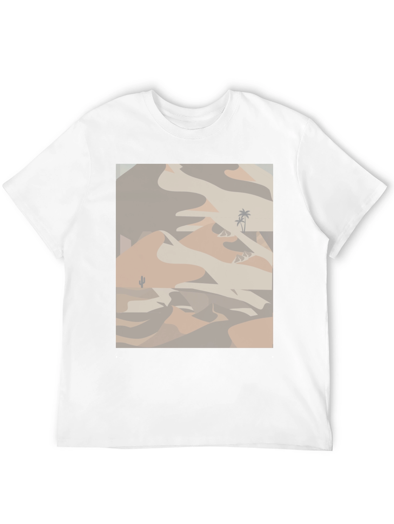 Desert Scene Graphic Tee - Black