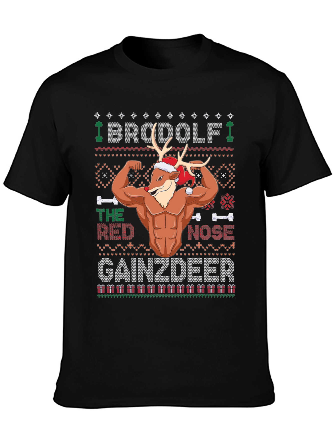BroDolf Gainzdeer Christmas T-Shirt