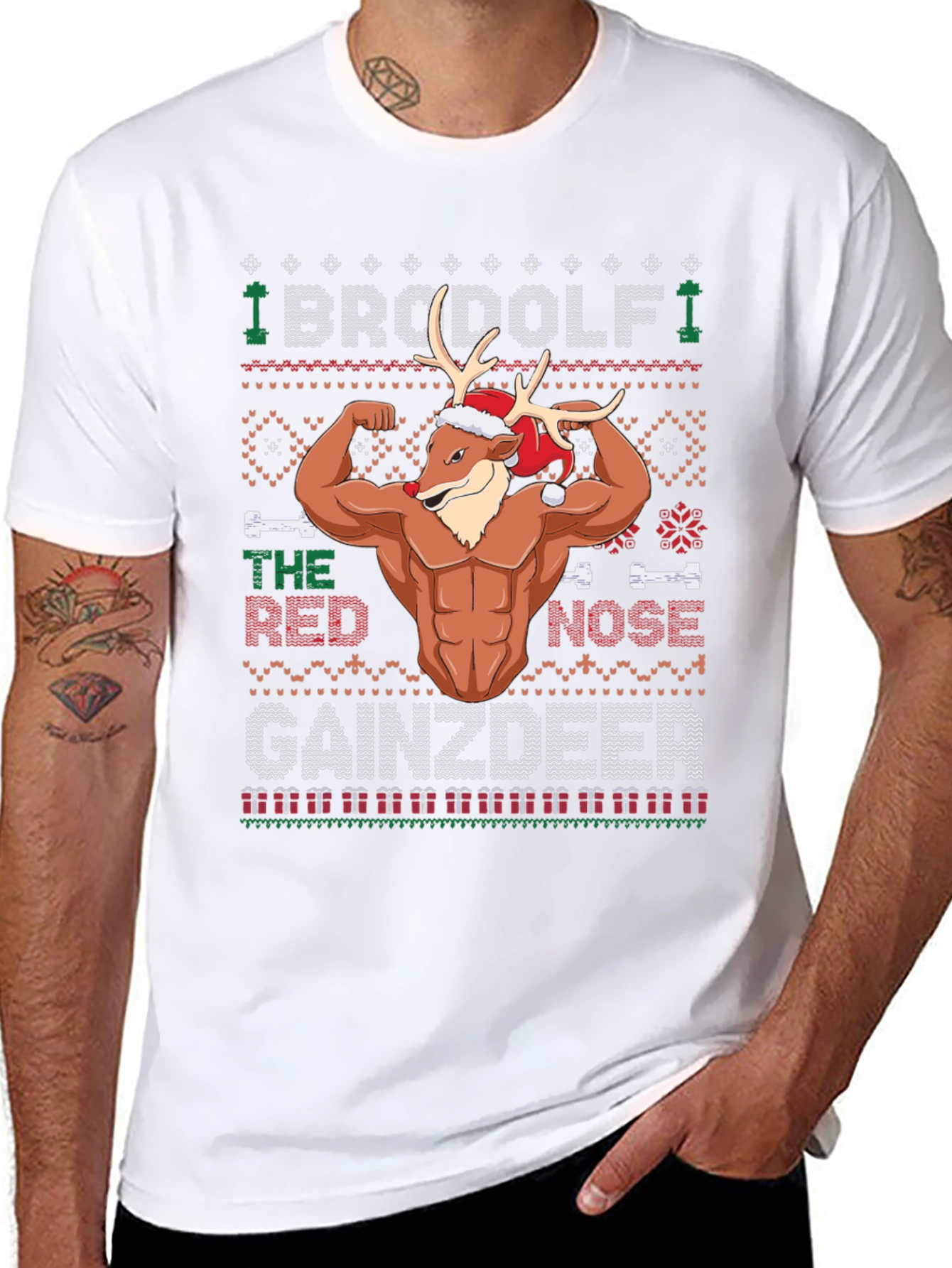BroDolf Gainzdeer Christmas T-Shirt