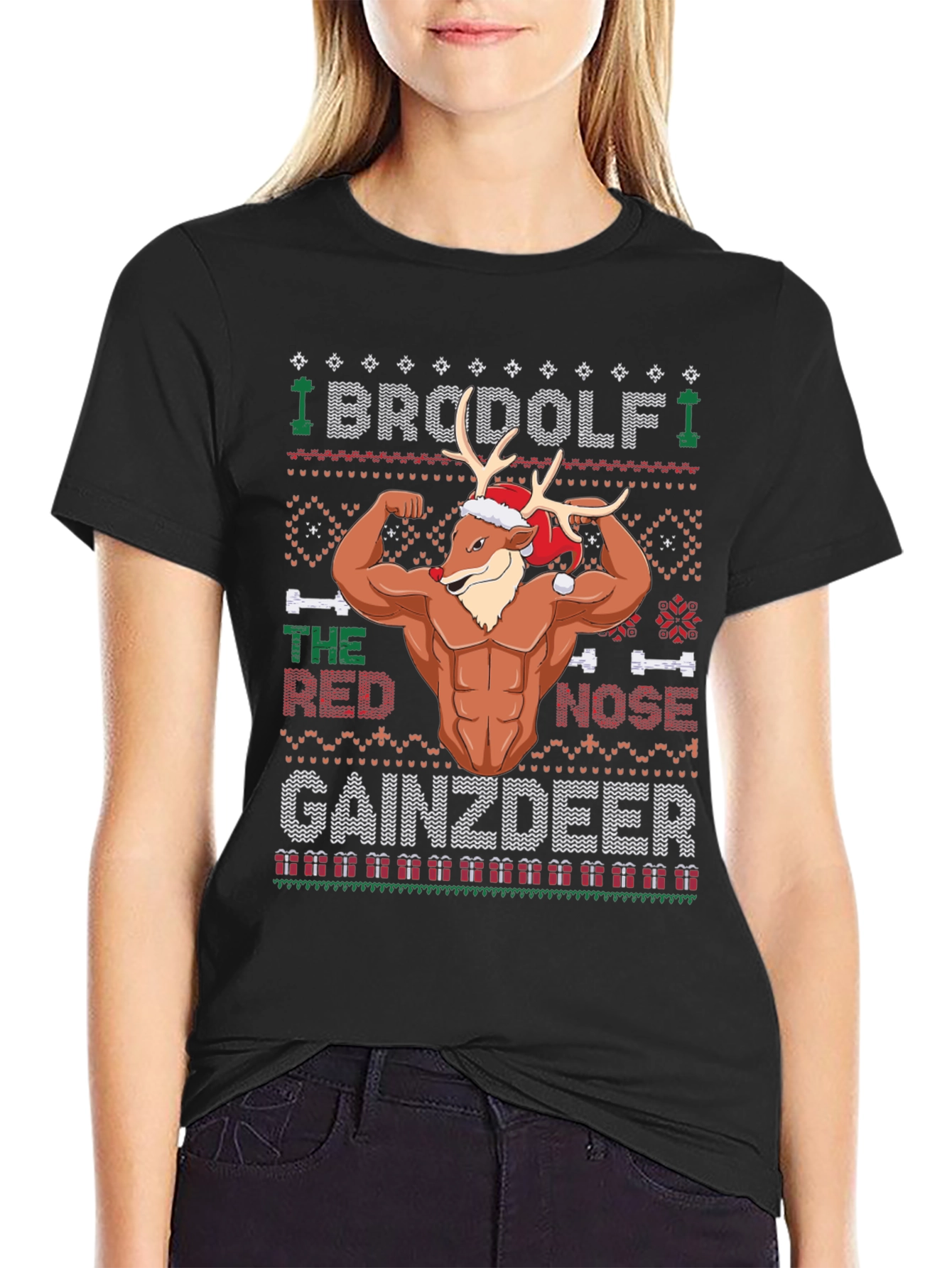 BroDolf Gainzdeer Christmas T-Shirt