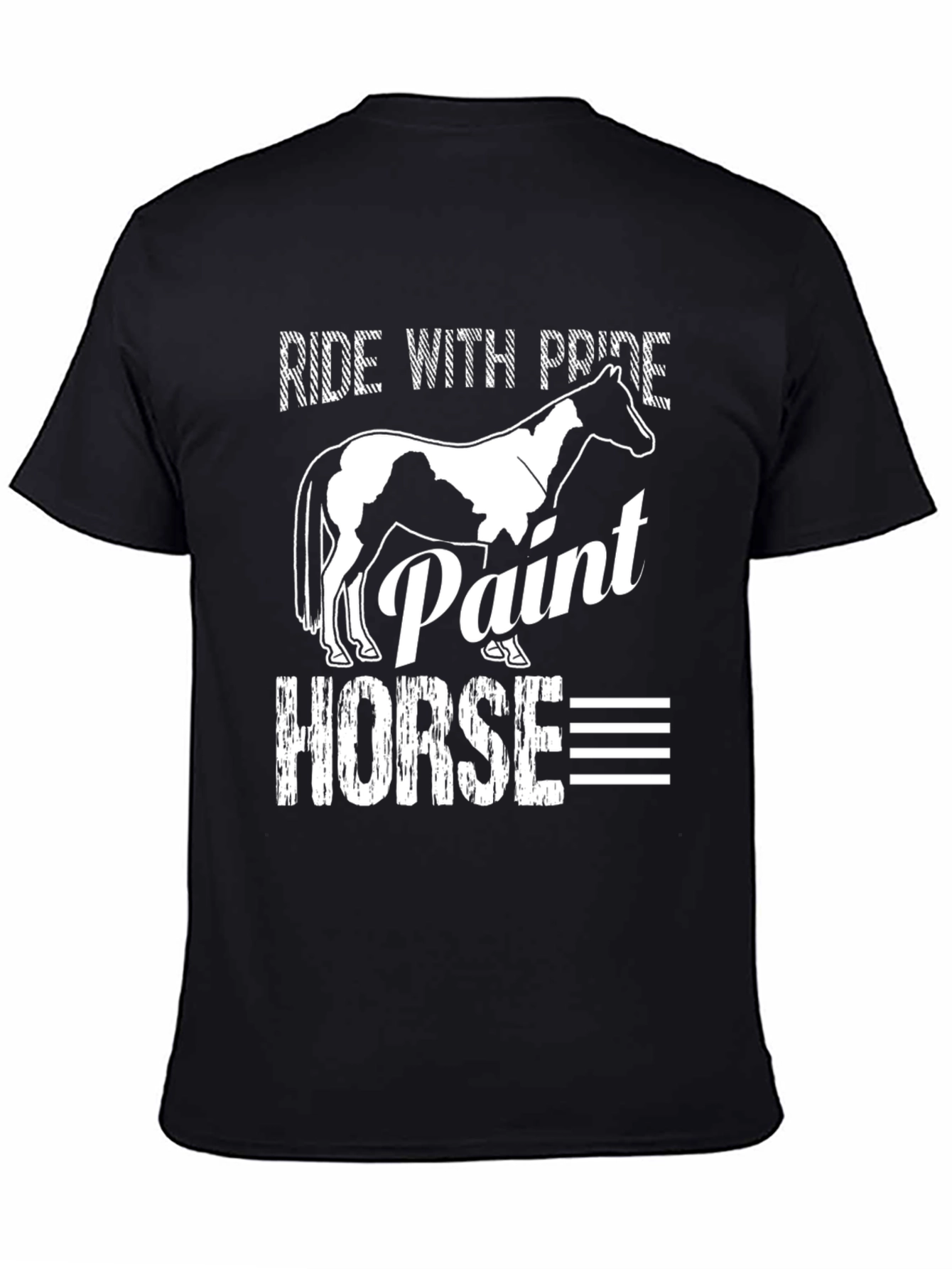 Ride with Pride Paint Horse Graphic Tee