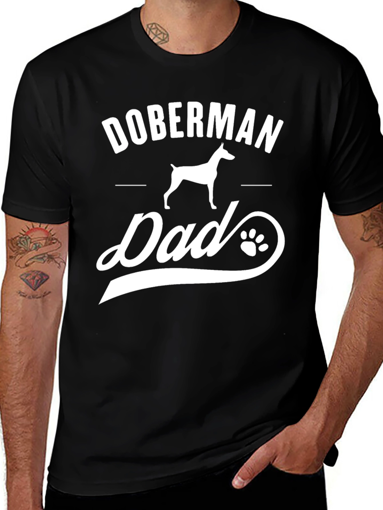 Doberman Dad T-Shirt: Dog Lover Apparel