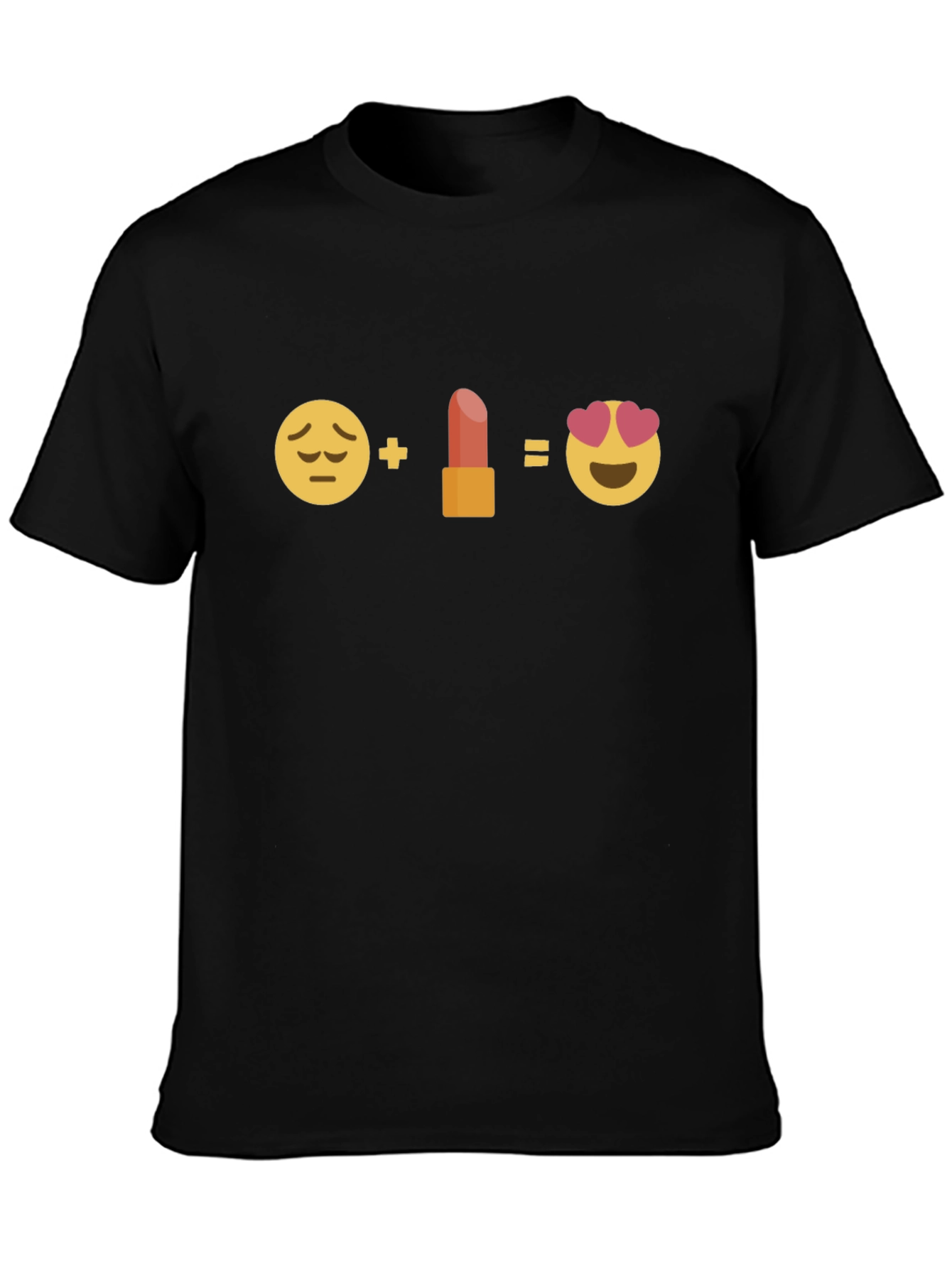 Emoji Lipstick Equation Graphic Tee