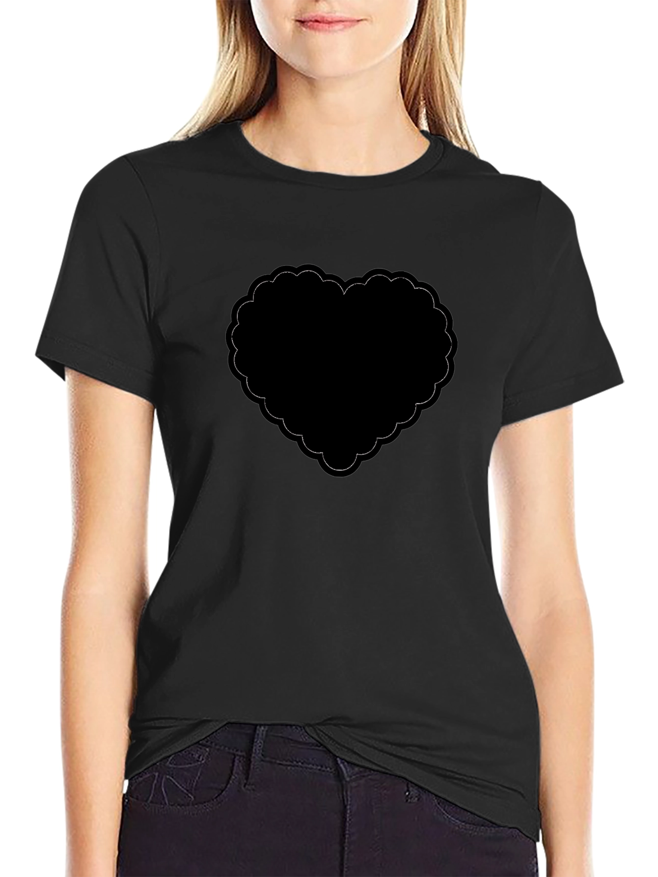 Black Heart Graphic T-Shirt - Stylish and Trendy