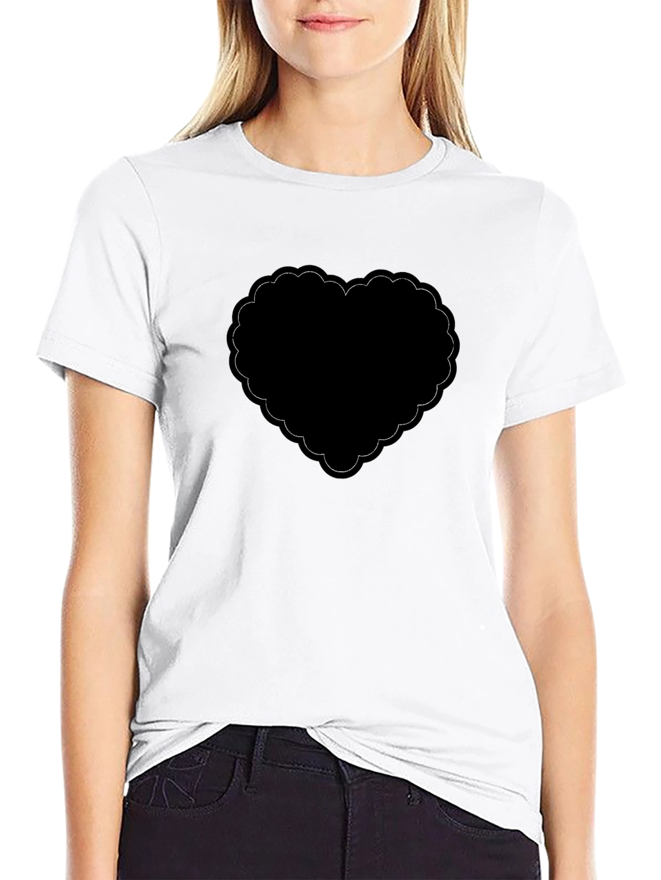 Black Heart Graphic T-Shirt - Stylish and Trendy