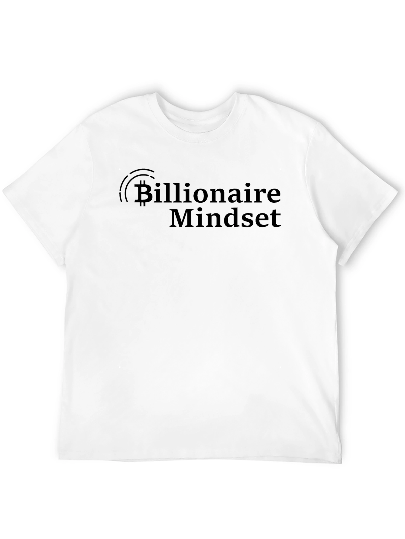 Billionaire Mindset Bitcoin Black T-Shirt