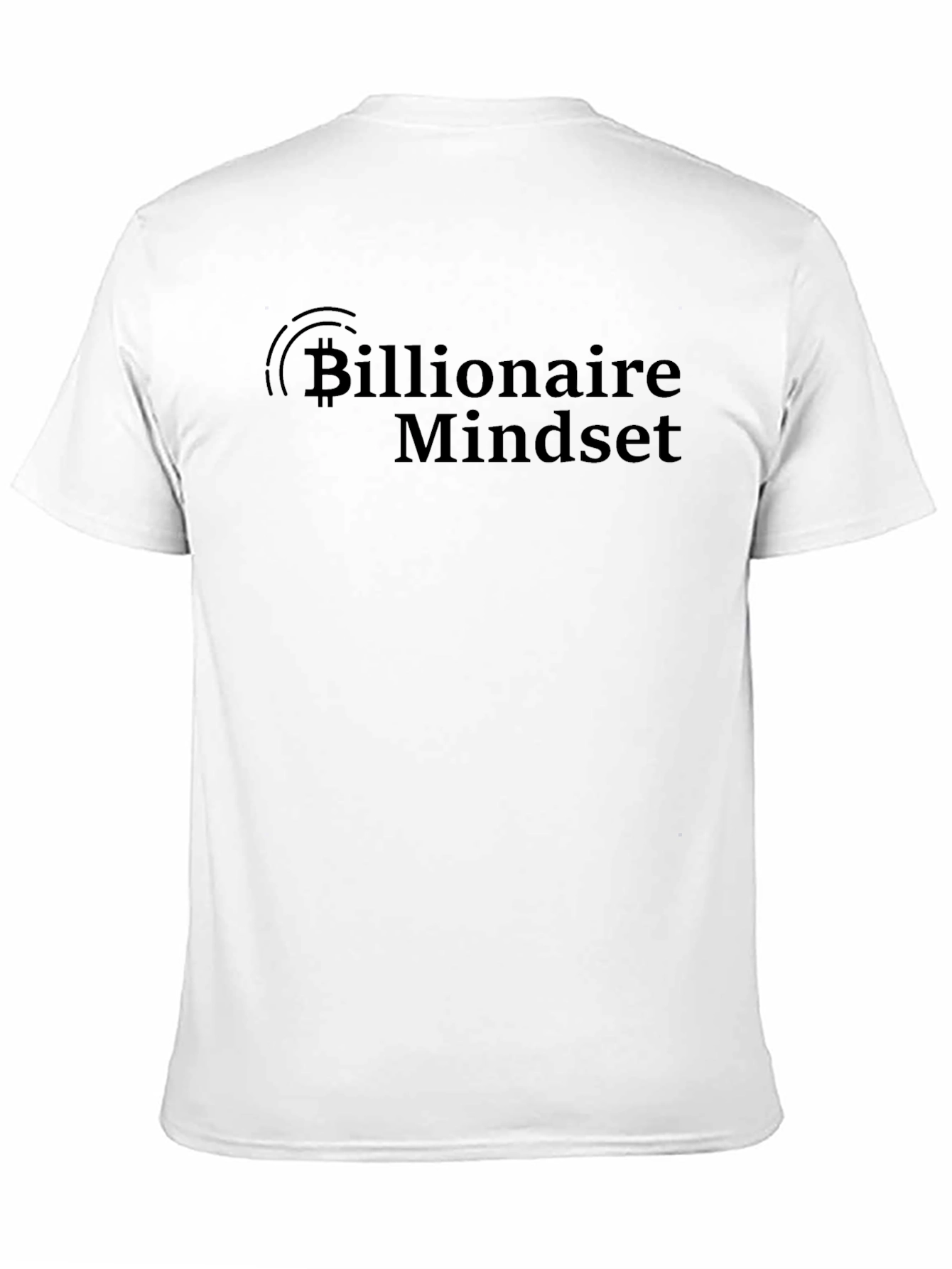 Billionaire Mindset Bitcoin Black T-Shirt